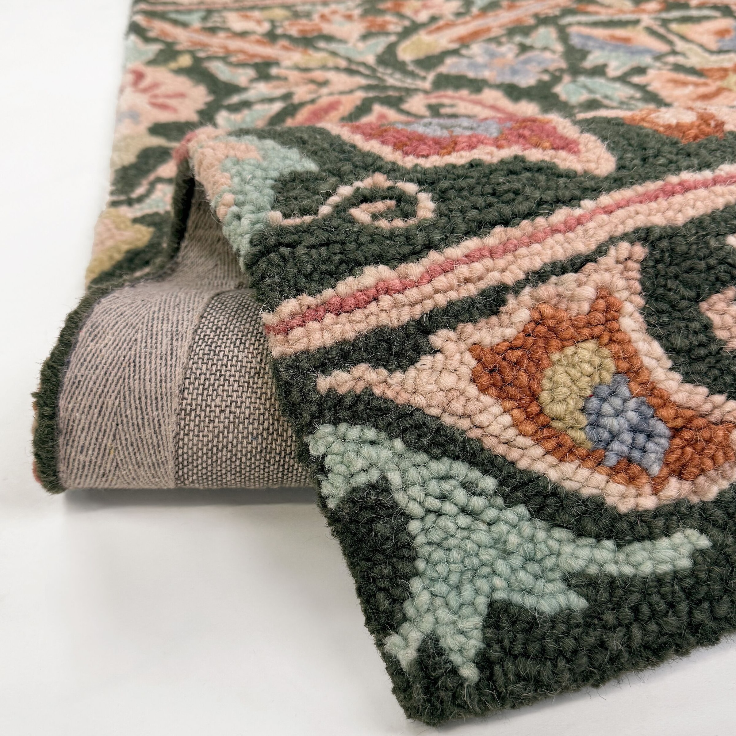 FLAIR RUGS Wollteppich »ANGELINA« rechteckig 8 mm Höhe Florales Muster, 100% Wolle