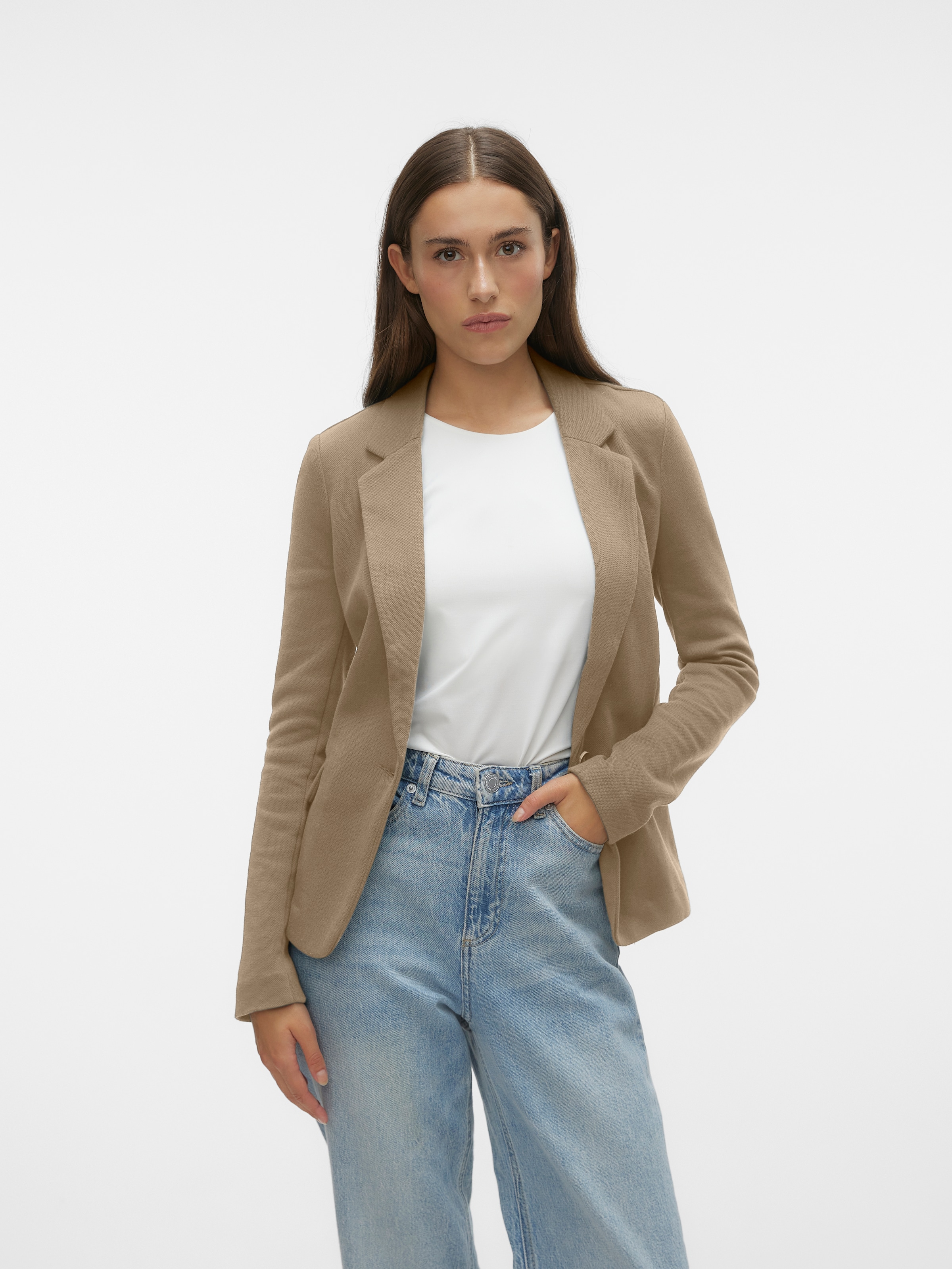 Vero Moda Jerseyblazer "VMJULIA LS BLAZER JRS NOOS" Materialmix, regular fit