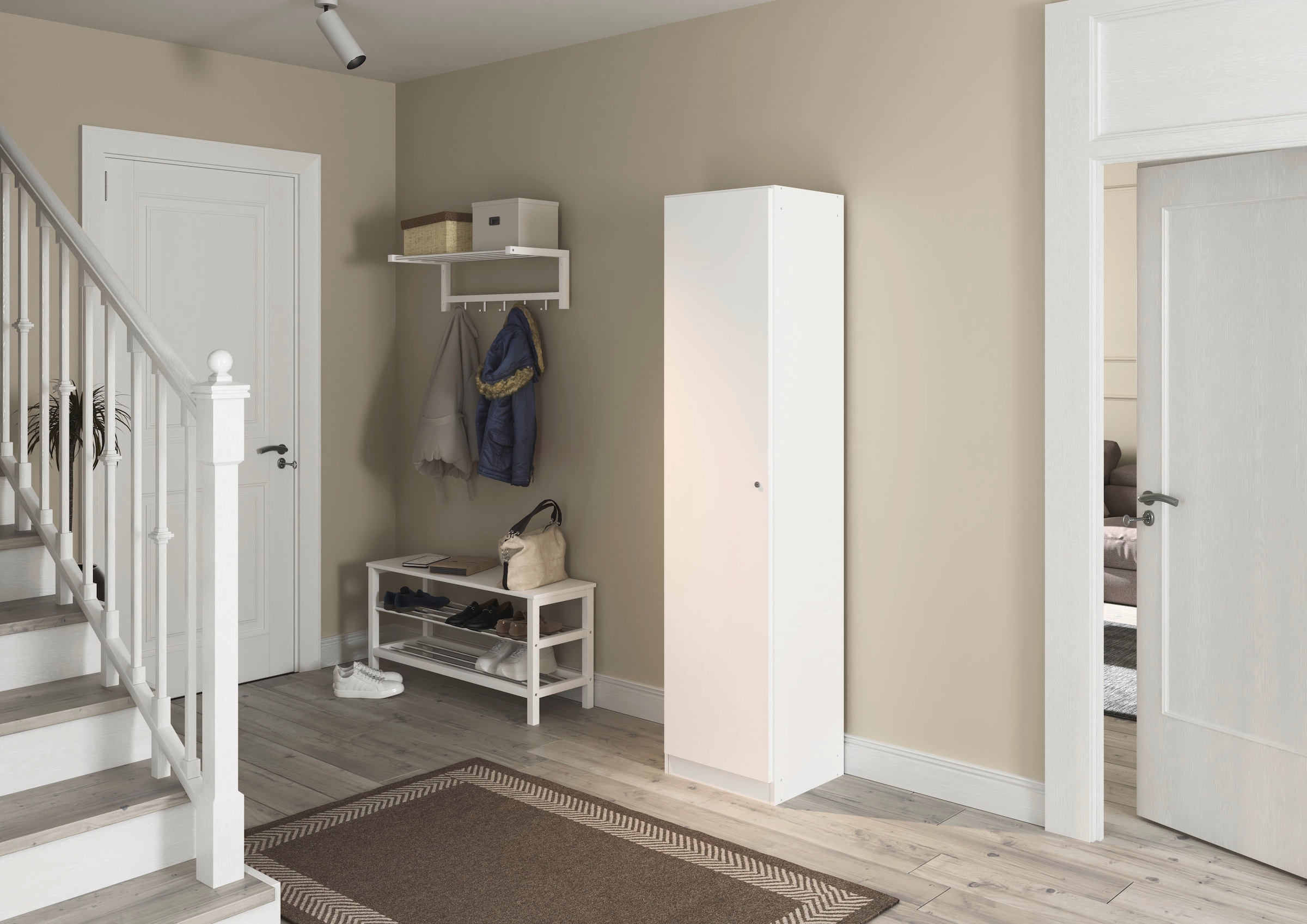 rauch Mehrzweckschrank »Garderobe Kleiderschrank Schrank Schuhschrank Putzschrank MINOSA« Breiten 47/69/91/136 cm, Höhen 197/210 cm, 