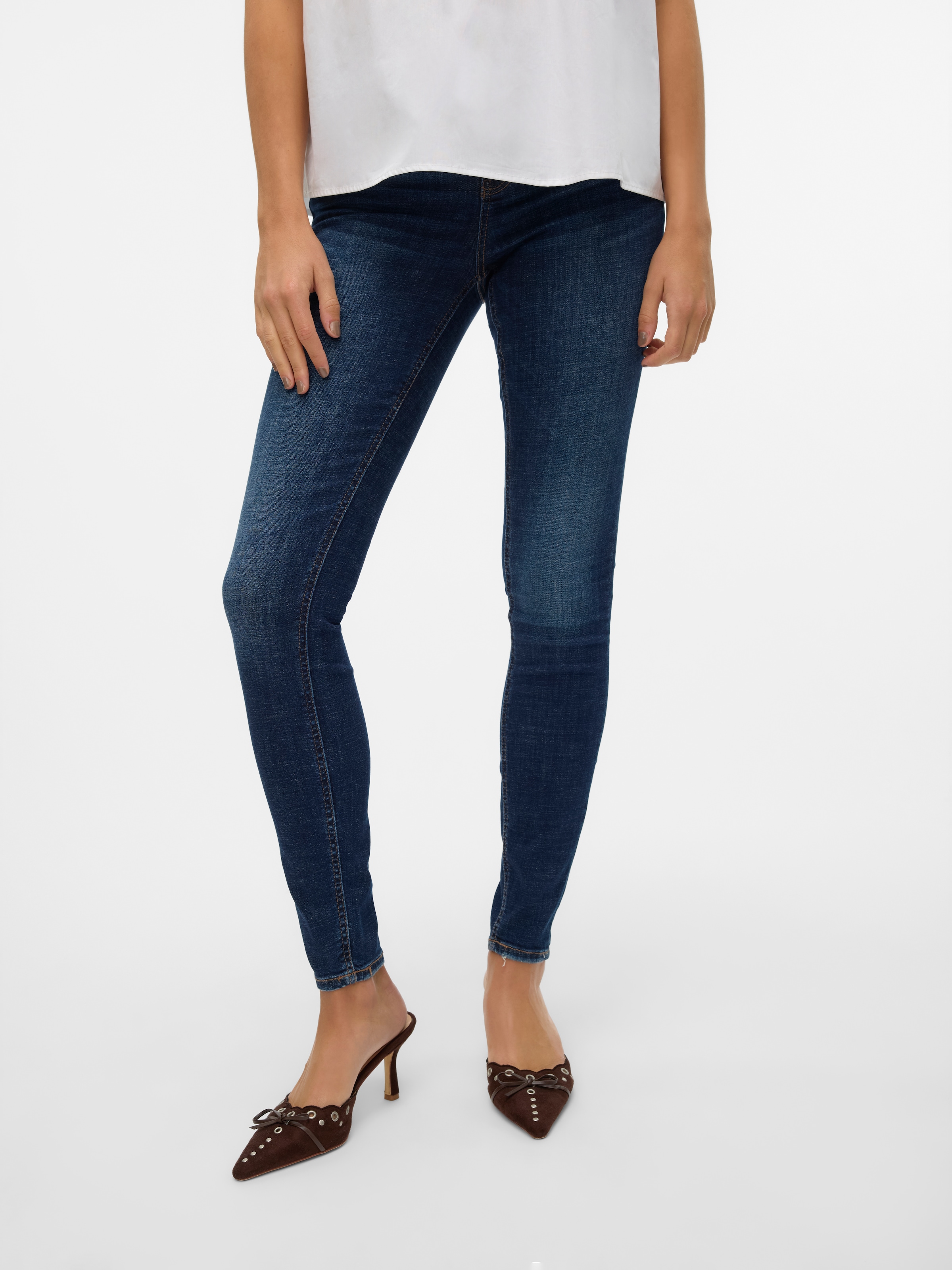 Vero Moda Skinny-fit-Jeans "VMFLASH MR SKINNY JEANS LI3303 GA NOOS" Baumwol günstig online kaufen