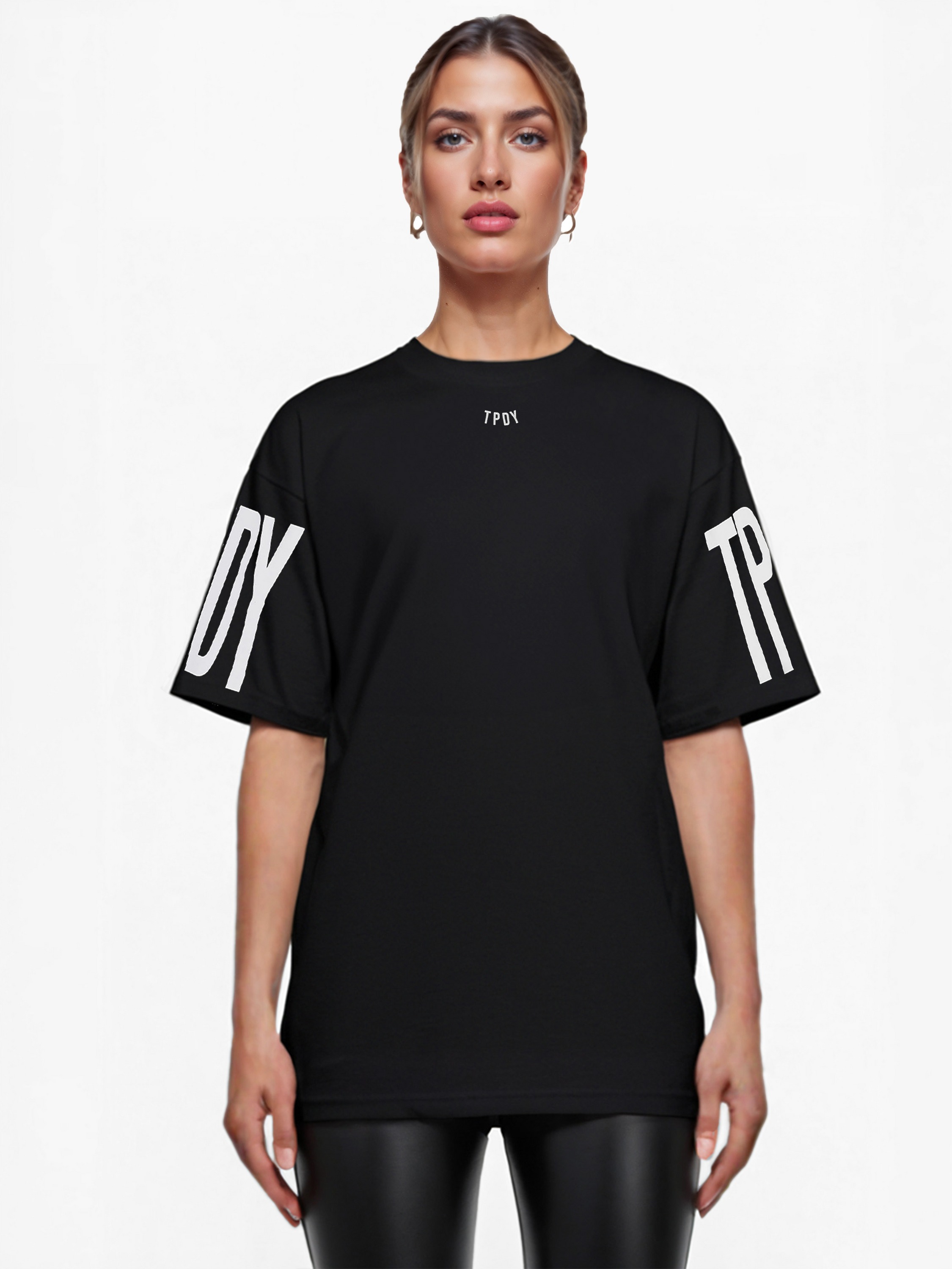 trueprodigy Oversize-Shirt "Viktor F Logo Print Oversized Rundhals"