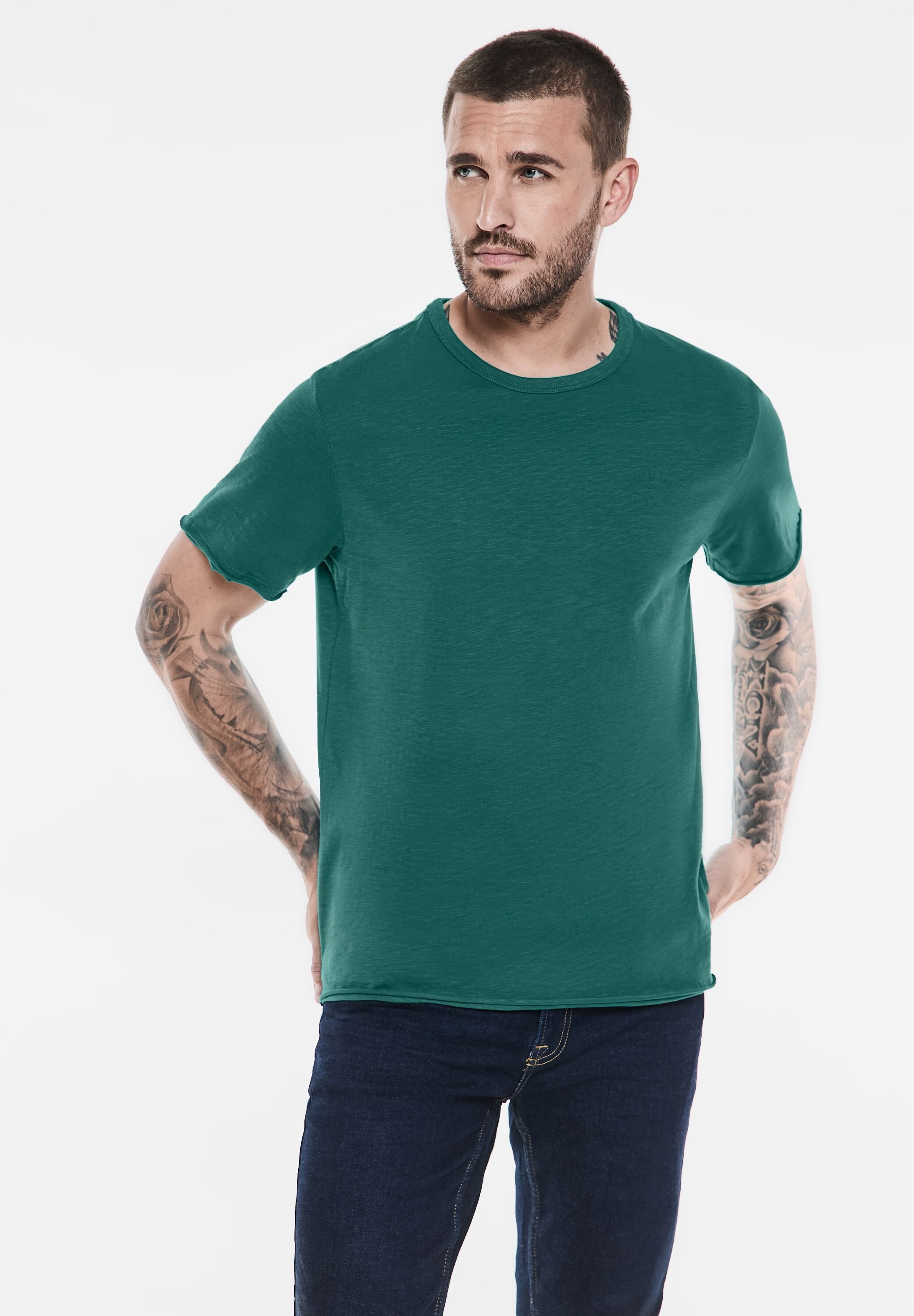 STREET ONE MEN T-Shirt, aus reiner Baumwolle günstig online kaufen