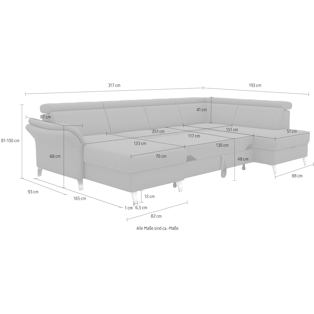 sit&more Wohnlandschaft »Vincenzo«