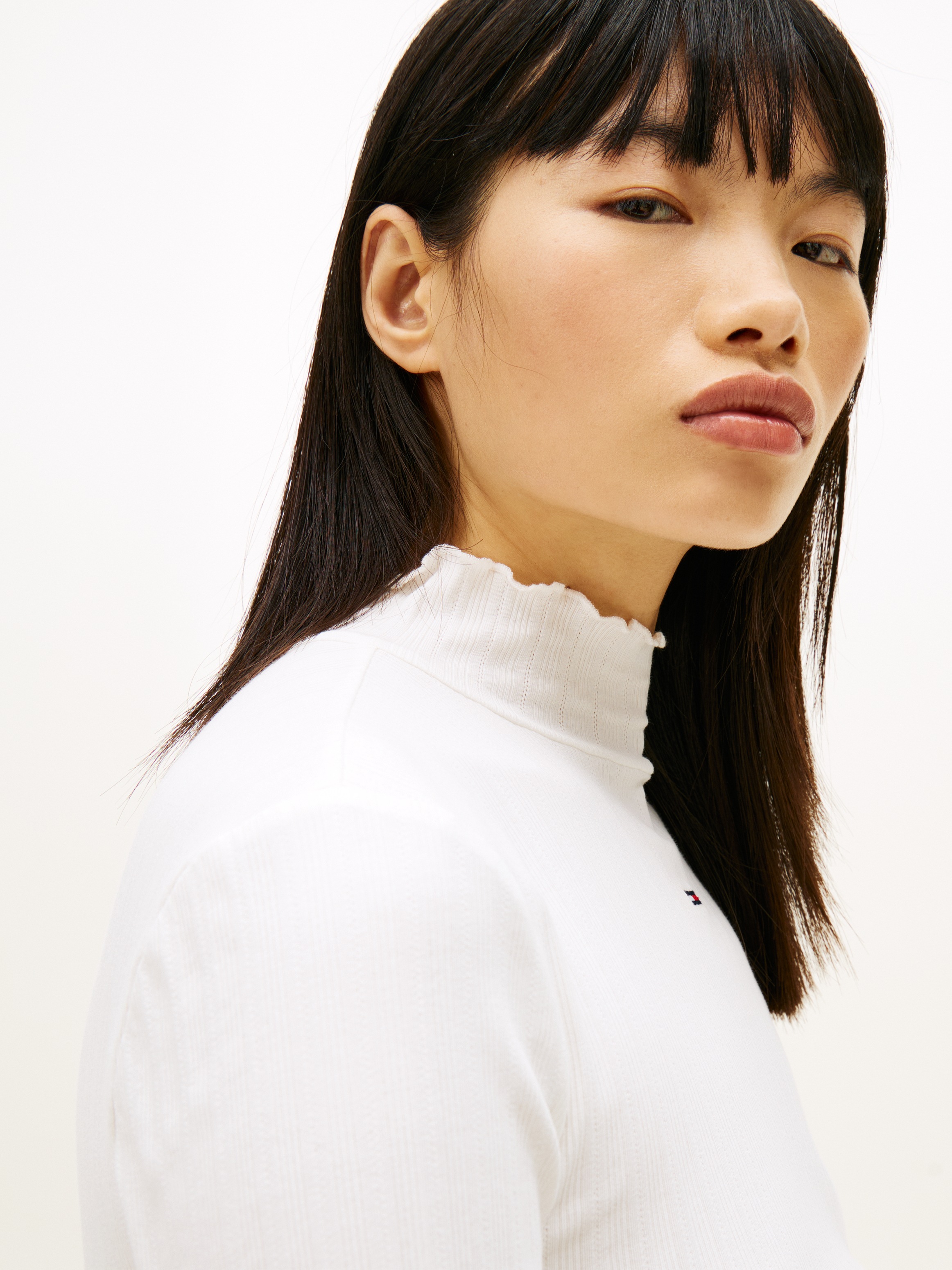 Tommy Jeans Langarmshirt "TJW SLIM RIB LETTUCE EDGE LS" Packung, 3 tlg. in günstig online kaufen