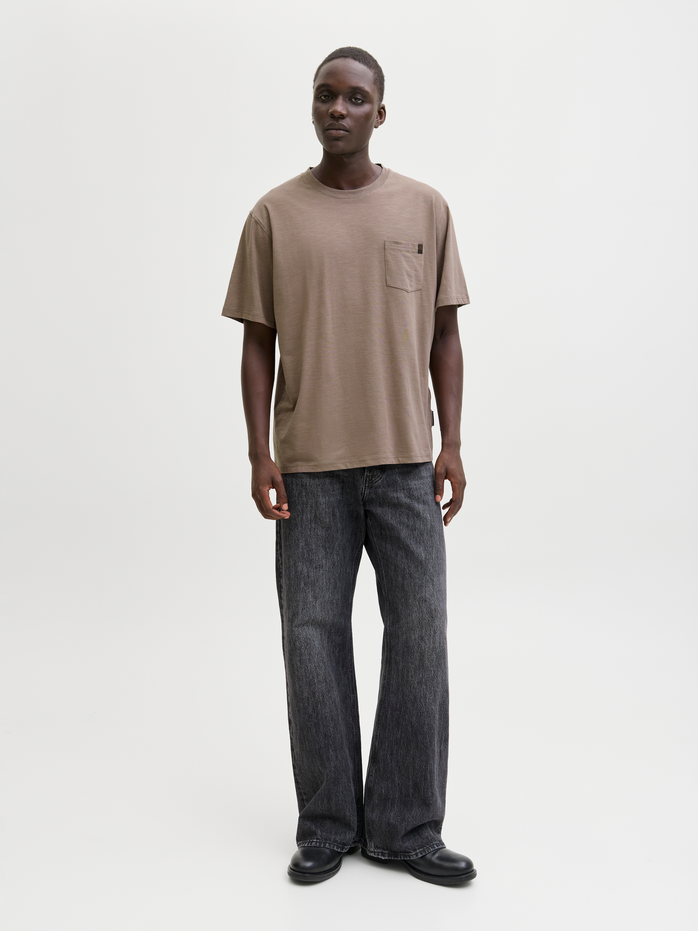 Jack & Jones Kurzarmshirt »JJEDOVER SLUB TEE SS NOOS« Baumwollmischung, relaxed fit