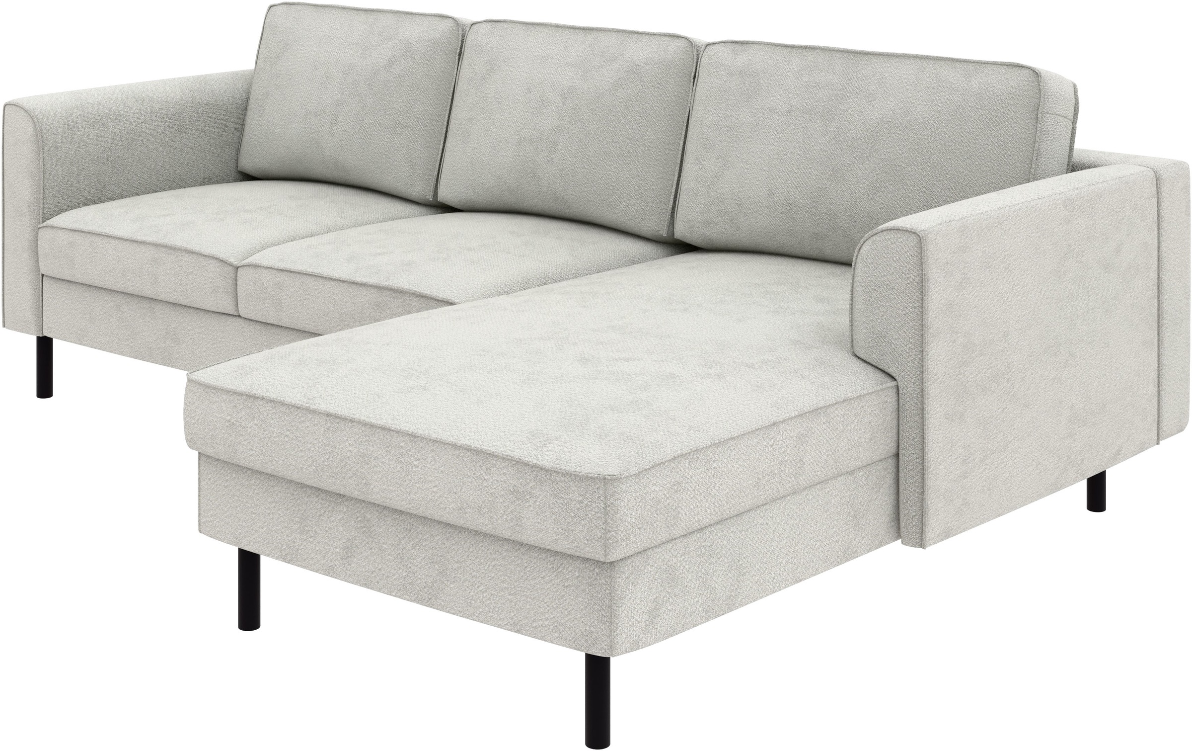 Home affaire Ecksofa »Booster Couch wahlweise mit Schlaffunktion und Bettkasten-auch in Cord«, Recamiere beidseitig montierbar, Sofa in L-Form, 232 cm