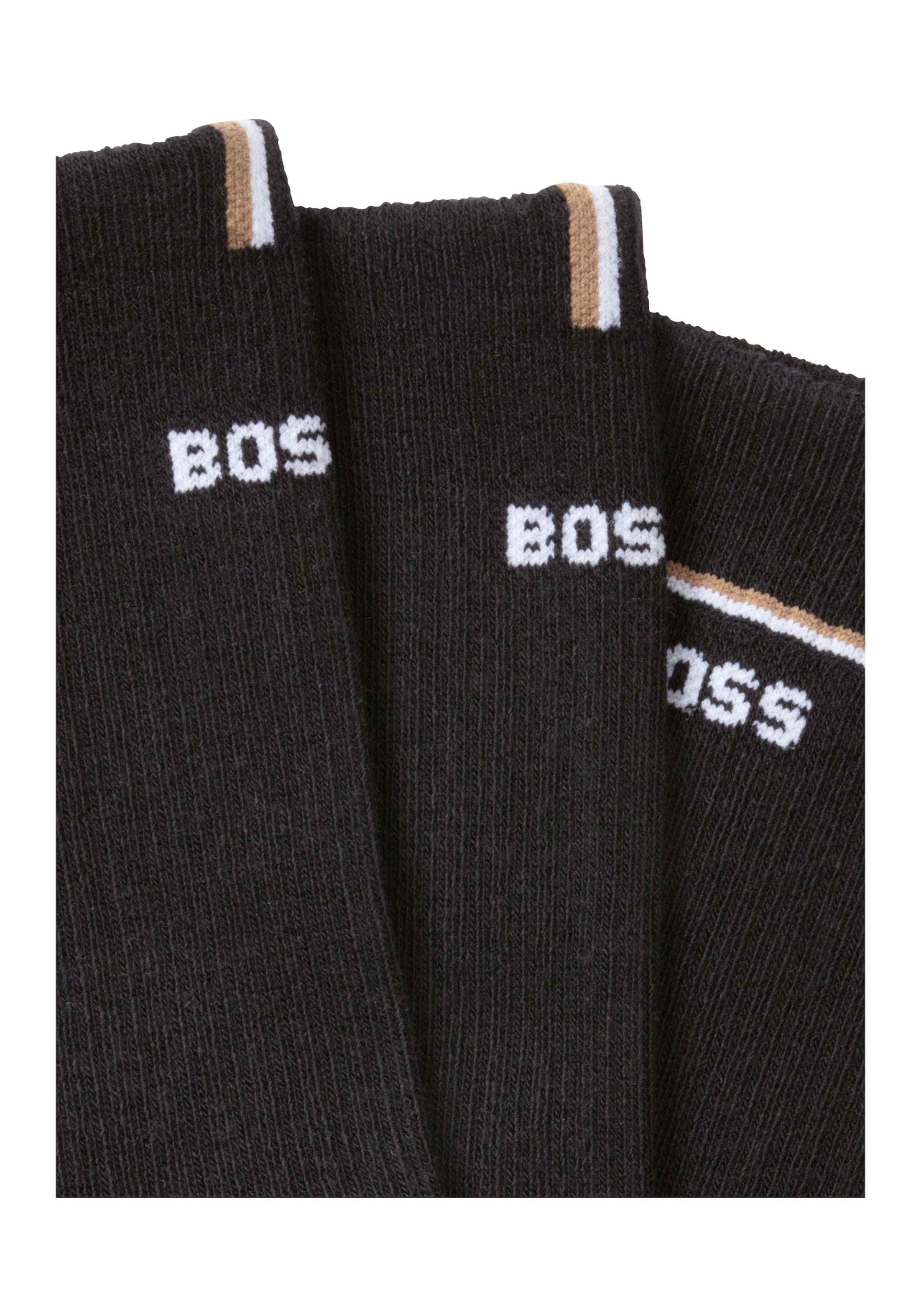 BOSS Socken »2P QS Iconic CC W«, (Packung, 2 Paar, 2er), mit BOSS-Logoschriftzug