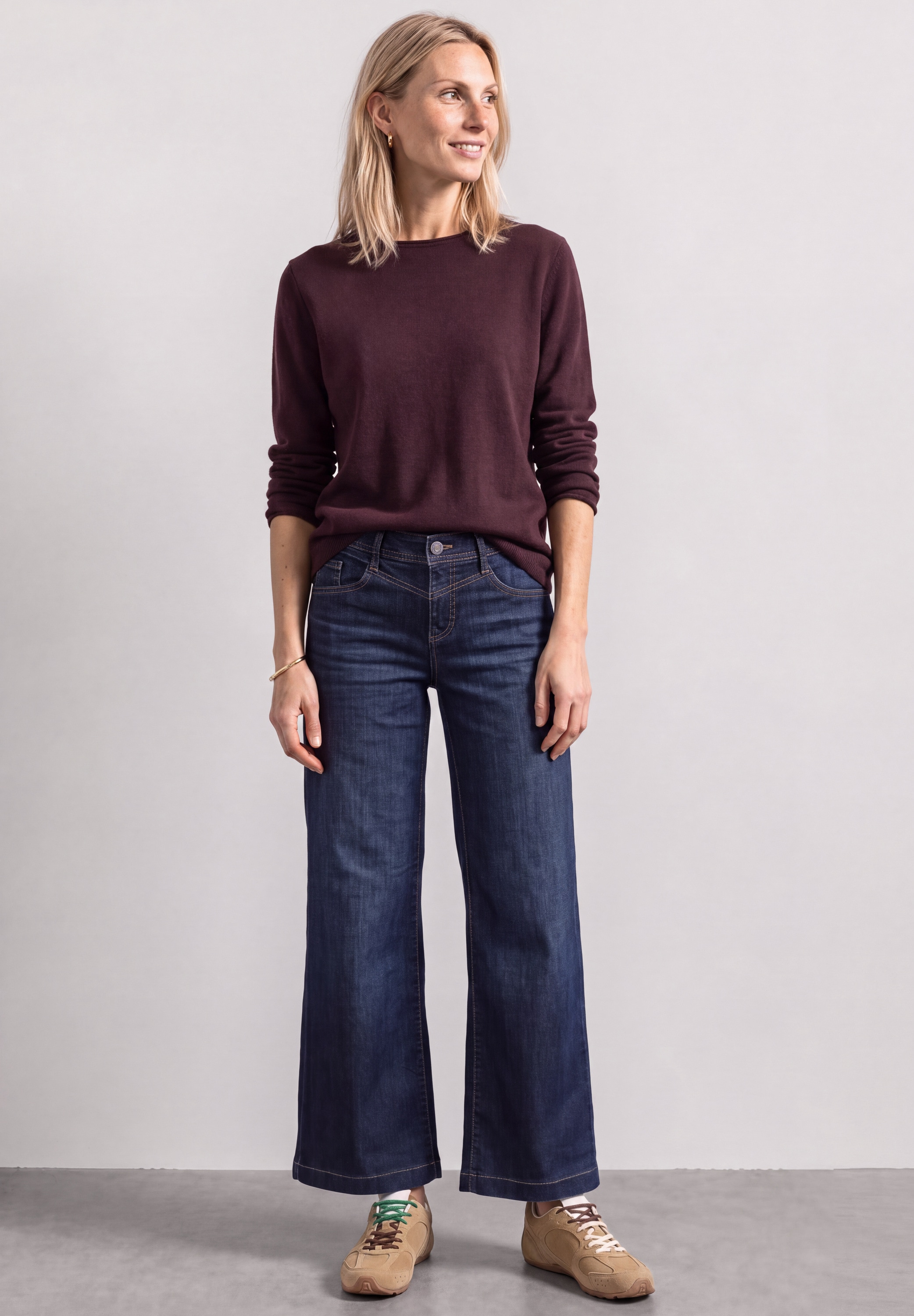 STREET ONE Strickpullover mit U-Boot-Ausschnitt