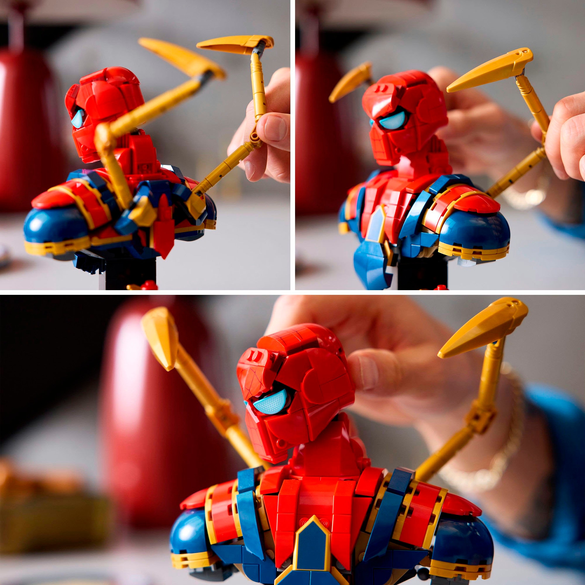 LEGO® Konstruktionsspielsteine »Iron Spider-Man Büste (76326), LEGO Super Heroes«, (379 St.), Made in Europe