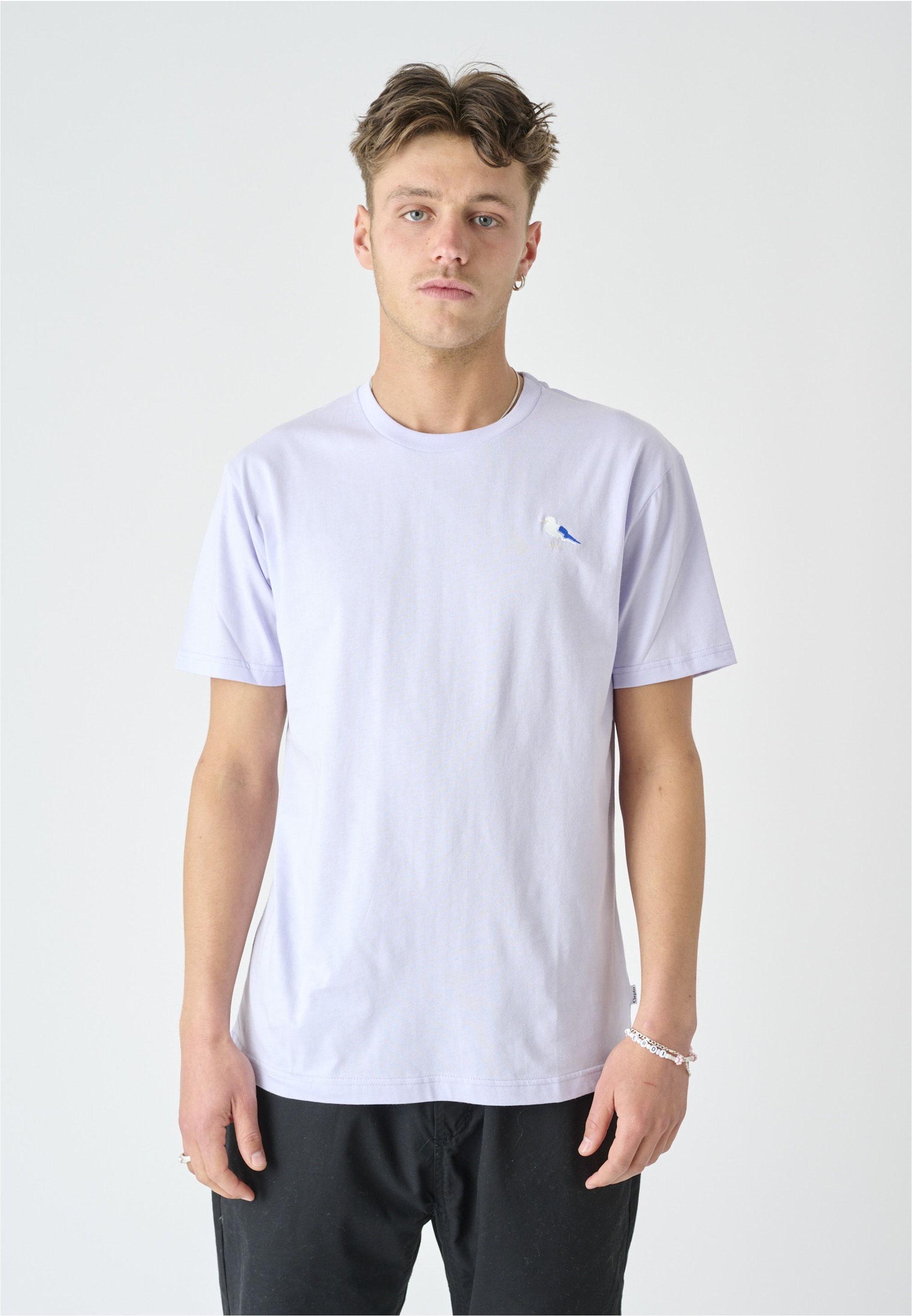 Cleptomanicx T-Shirt "Embro Gull", 1 Stk. mit Gull-Stickerei günstig online kaufen