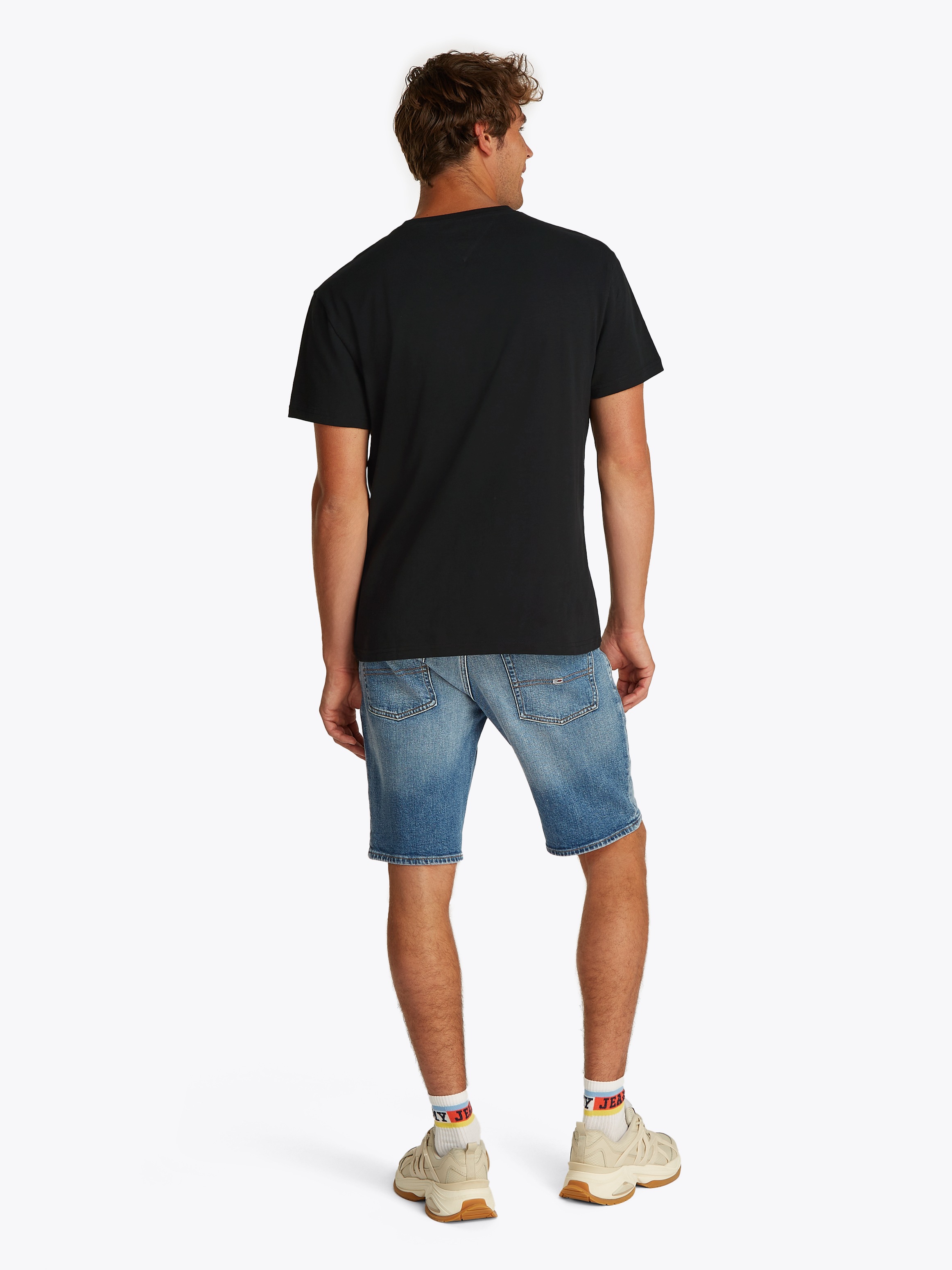 Tommy Jeans Kurzarmshirt »TJM REG GRAPHIC SLUB TEE EXT«, Mit Rundhalsausschnitt
