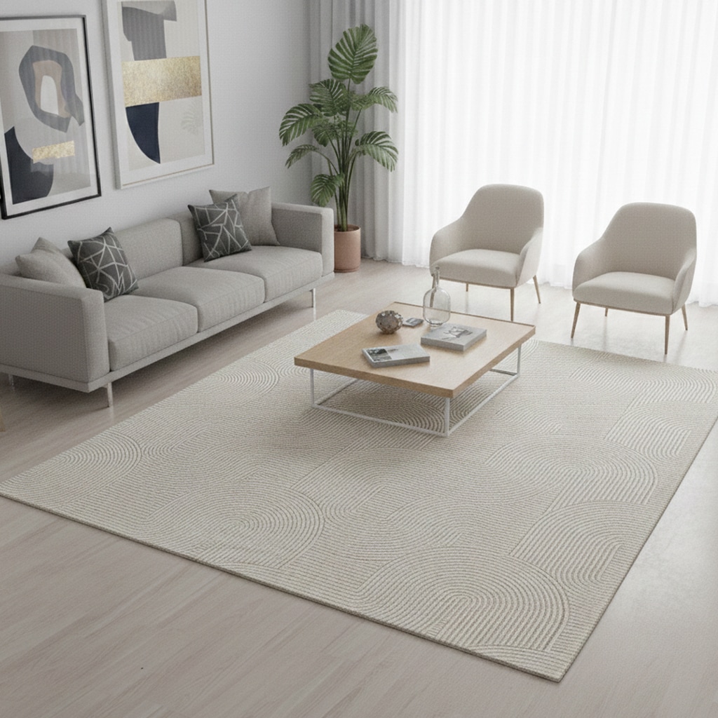 the carpet Teppich "Rio" rechteckig 8 mm Höhe weicher Wohnzimmer Teppich rutschfest 3D-Optik