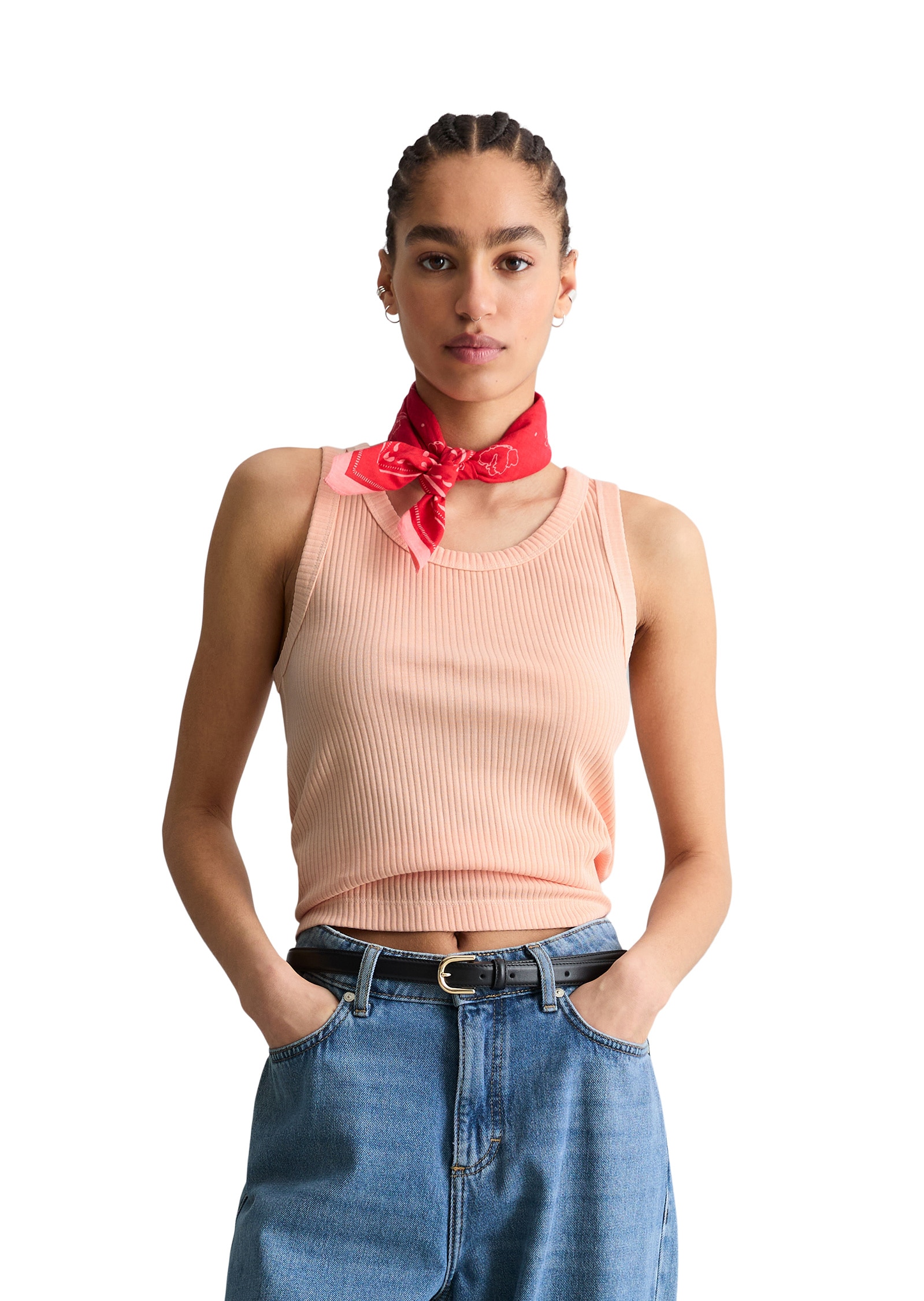 Marc OPolo DENIM T-Shirt "aus Organic-Cotton-Rib-Jersey" günstig online kaufen