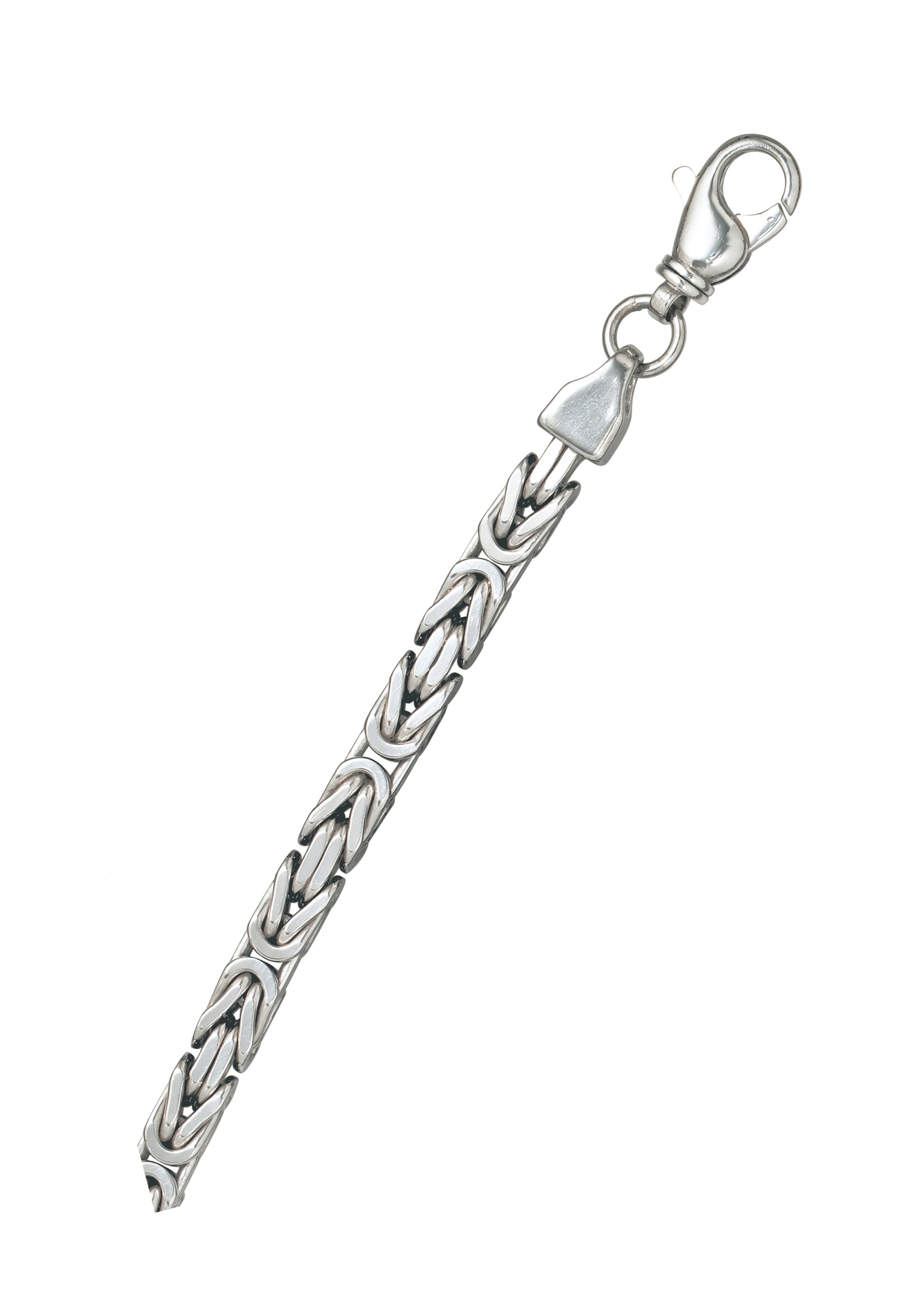 Silberarmband JOBO "Königs-Armband 7 mm" Gr. 23, silber 925, Armbänder, Damen, 23cm, Silber 925 (Sterlingsilber), Silberarmband, 925 Silber rhodiniert 2
