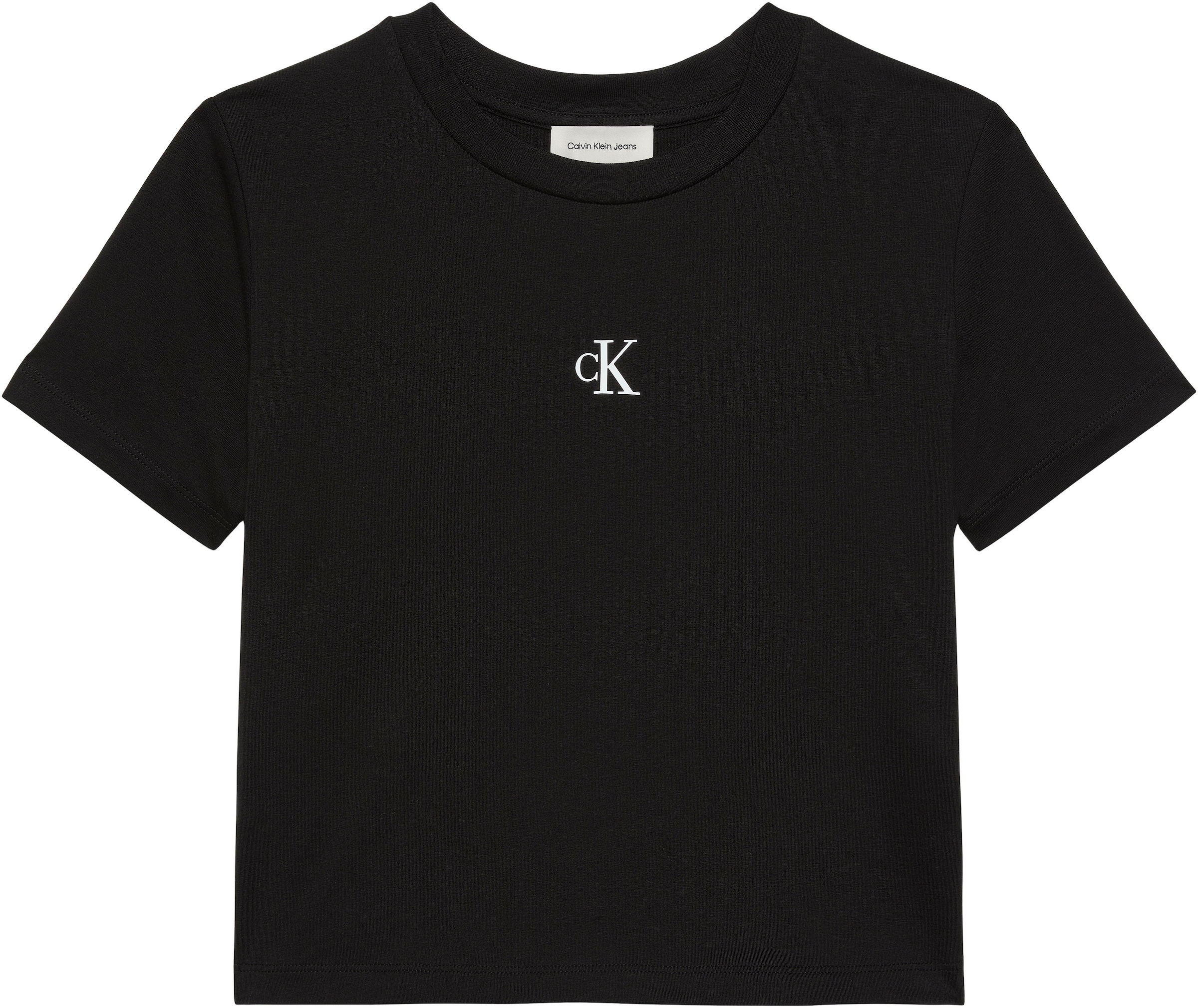 Calvin Klein Jeans T-Shirt "LOGO CROPPED TEE" Regular fit mit Rundhalsaussc günstig online kaufen