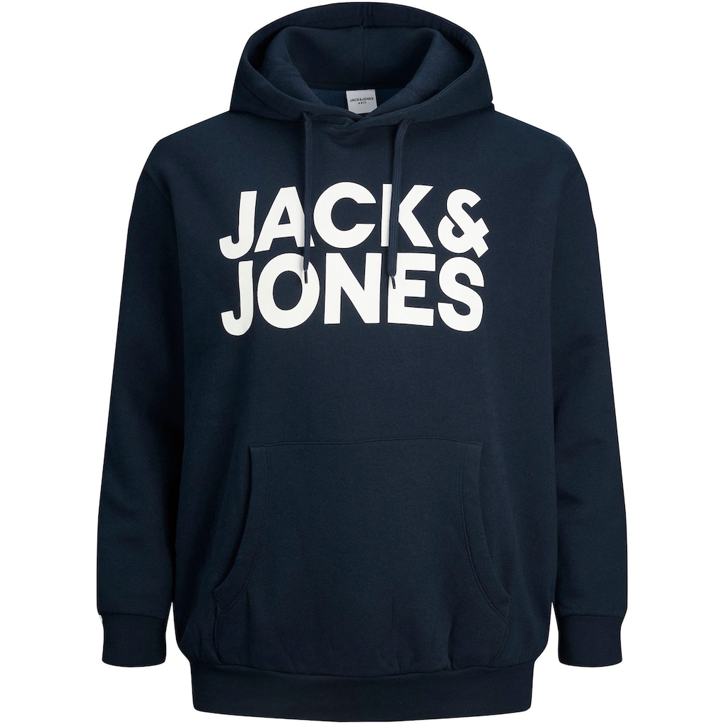 Jack & Jones PlusSize Kapuzensweatshirt »CORP LOGO SWEAT HOOD«, Bis Größe 6XL