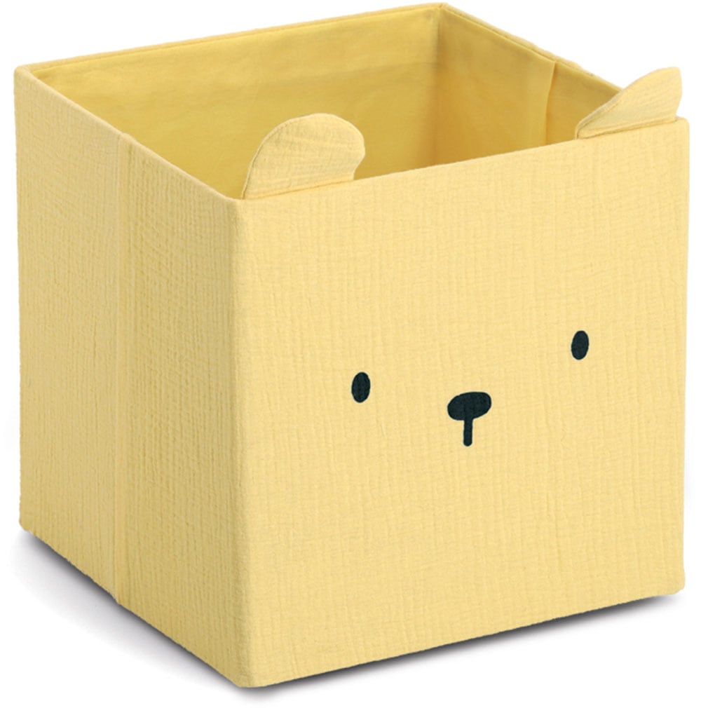 Zeller Present Aufbewahrungsbox ""Bär", Musselin", Tiermotiv, kinderfreundl günstig online kaufen