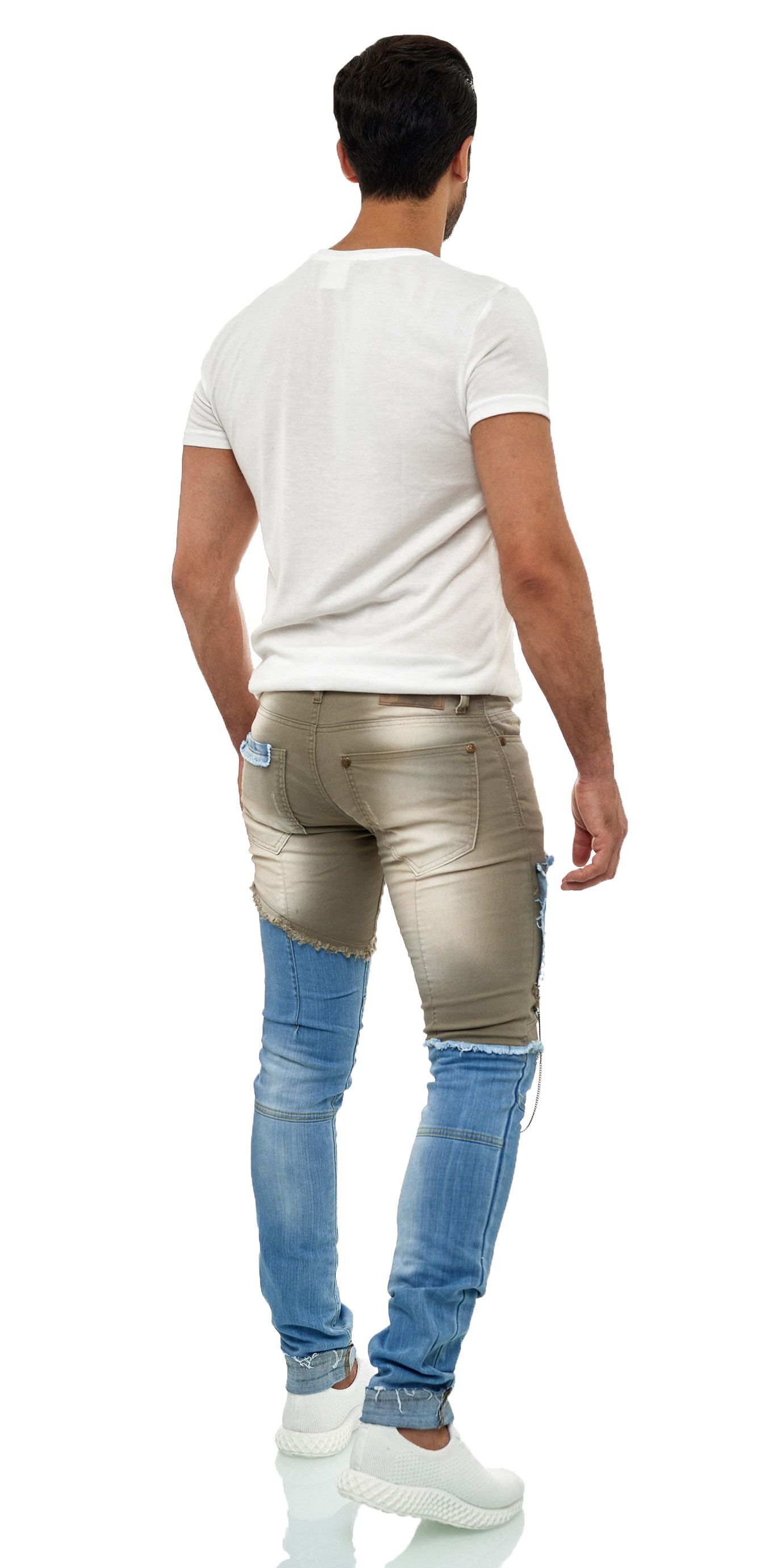 KINGZ Slim-fit-Jeans, mit feinen Akzenten