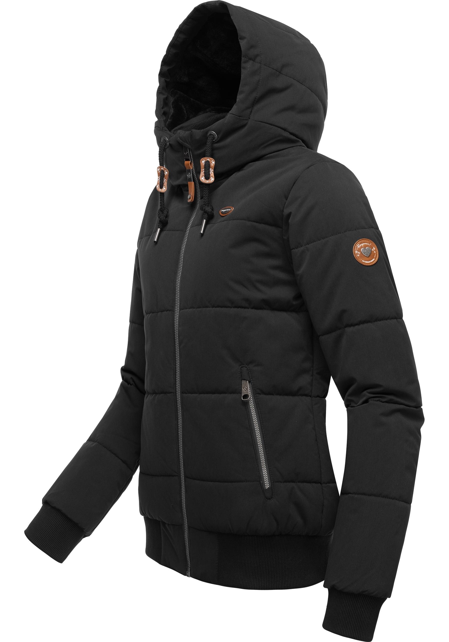 Ragwear Steppjacke »Nuggys Solid«, mit Kapuze, stylische und taillierte Winterjacke
