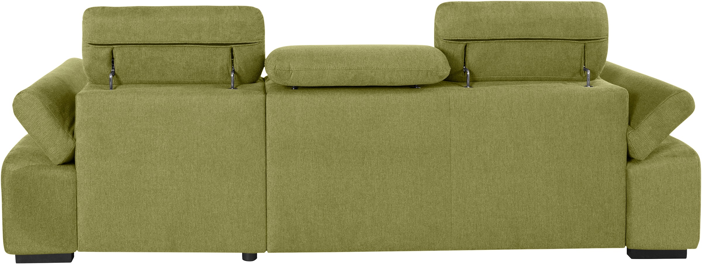 COTTA Ecksofa »Lola L-Form mit Kopfteilfunktion & Hocker«, (Set, mit Hocker), wahlweise mit Bettfunktion, Bettkasten & Armteilverstellung