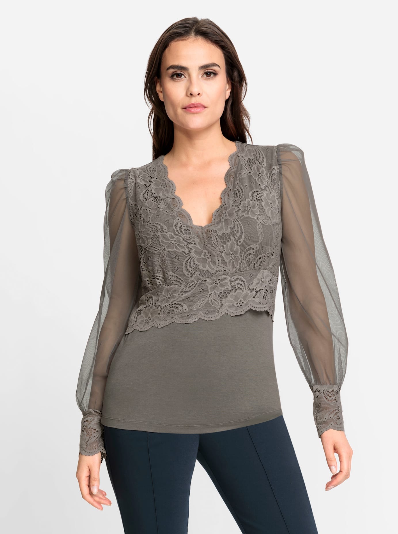 heine Spitzenshirt »Spitzen-Shirt«, (1 tlg.)