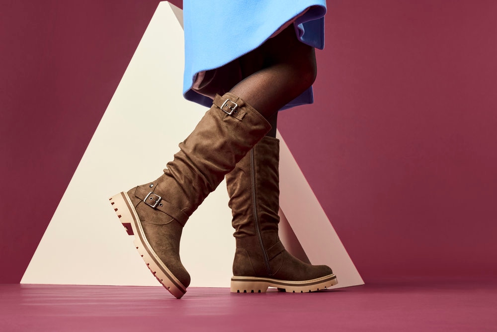 Rieker Stiefel  mit slouchy Schaft und verstellbarer Schnalle