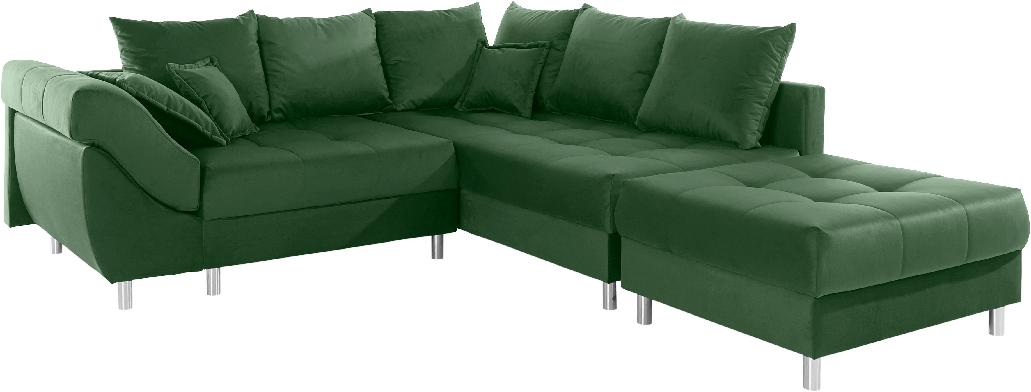 Thumbnail - COLLECTION AB Ecksofa "(Spar-Set) Innsbruck L-Form und Hocker" Ecksofa und Hocker, Recamiere links oder rechts montierba...