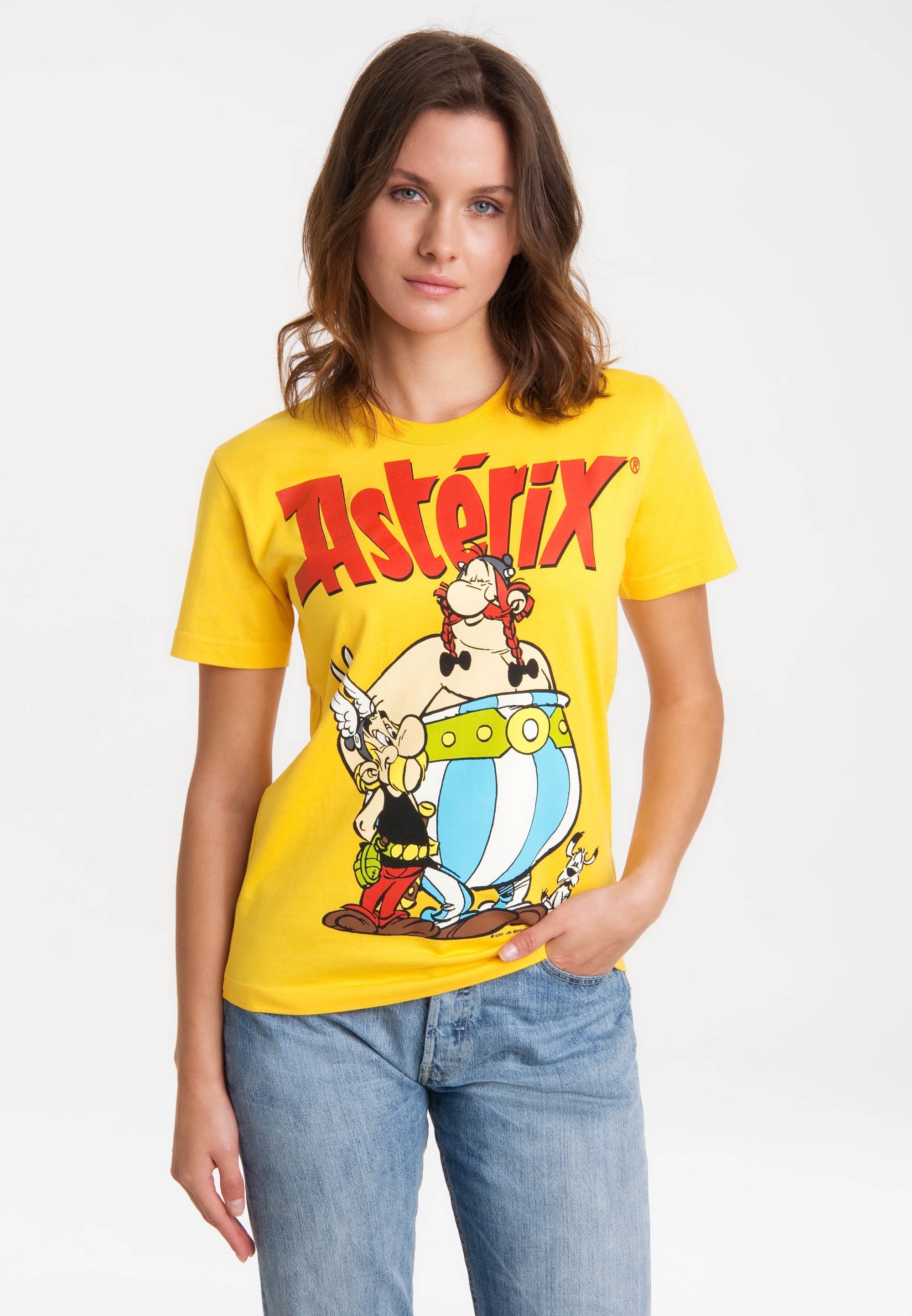 der mit lizenziertem »Asterix Gallier T-Shirt Print - Obelix«, Asterix BAUR & | LOGOSHIRT kaufen