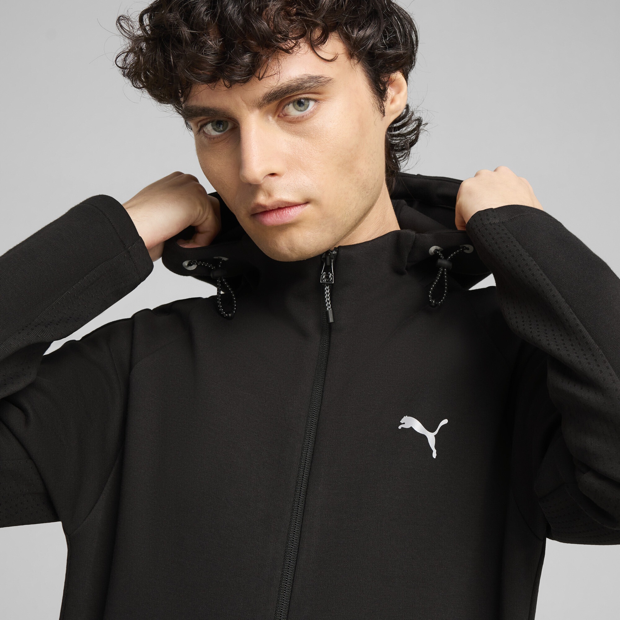 PUMA Sweatjacke »EVOSTRIPE Kapuzenjacke Herren«