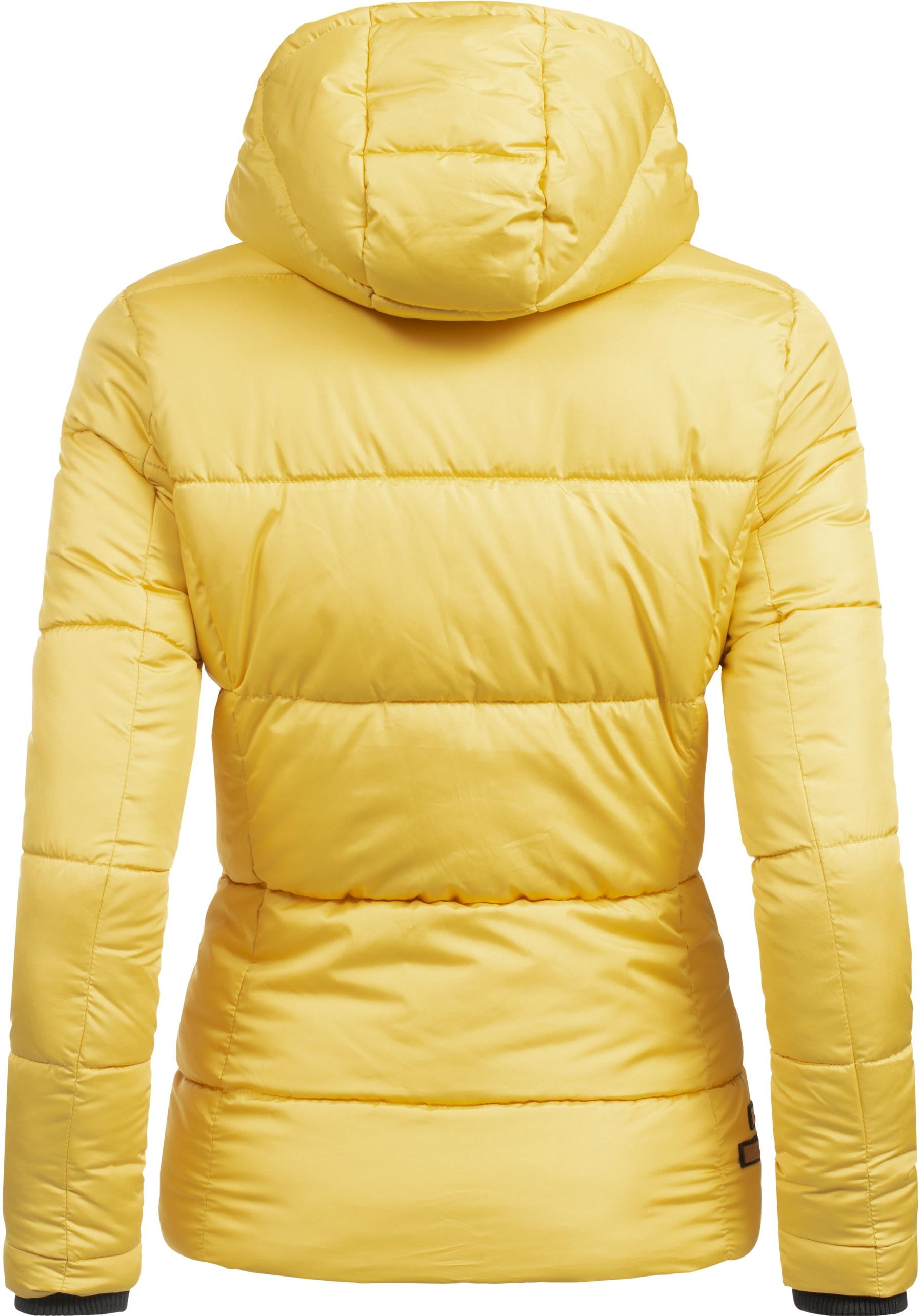 Navahoo Winterjacke »Megan«, mit Kapuze, stylische Damen Steppjacke mit Teddyfutter