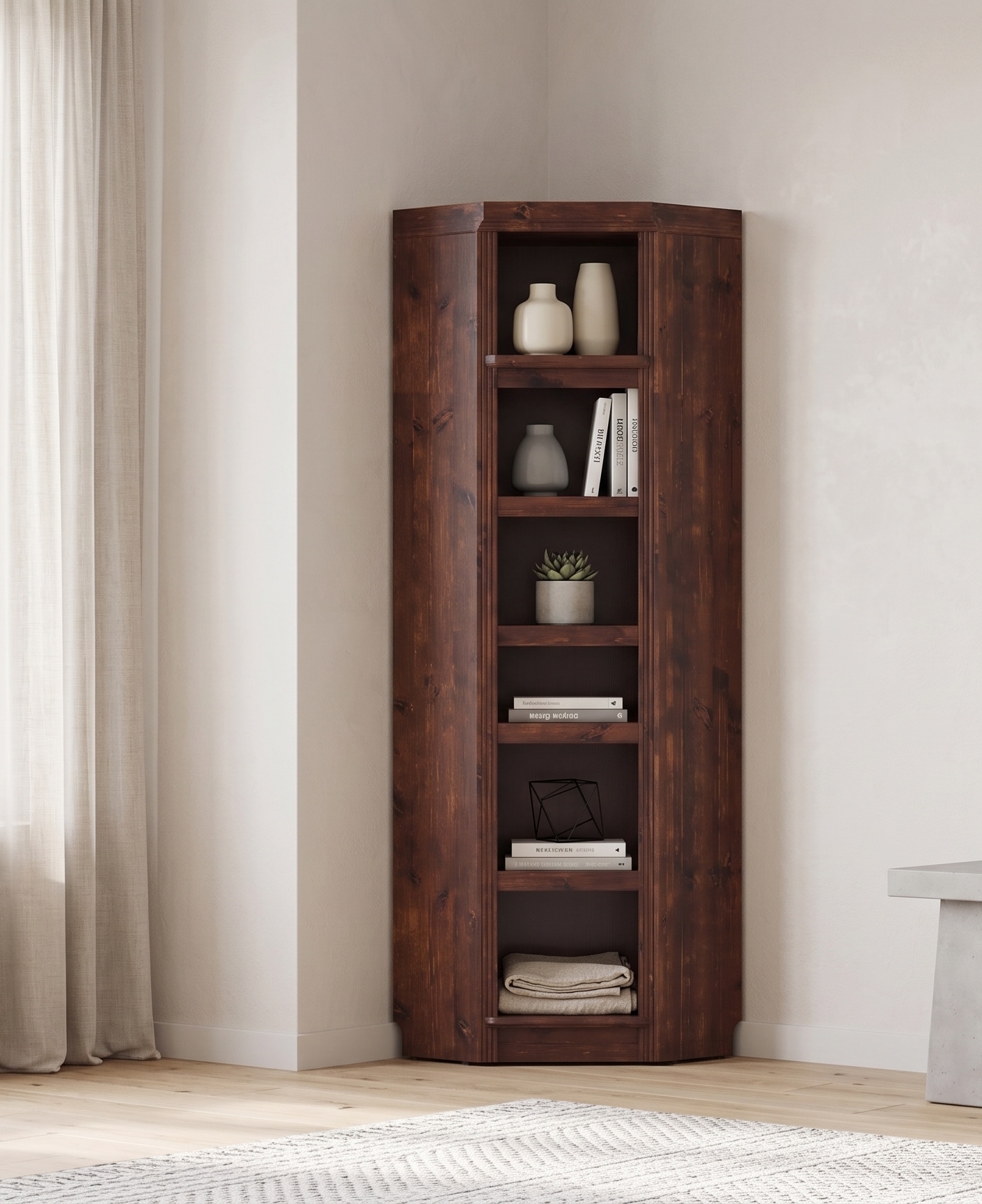 OTTO home Eckregal "Soeren Regal Höhe 220 cm, massive Kiefer, FSC-zertifiziert" passend für Regale Soeren mit einer Tiefe von 29 cm