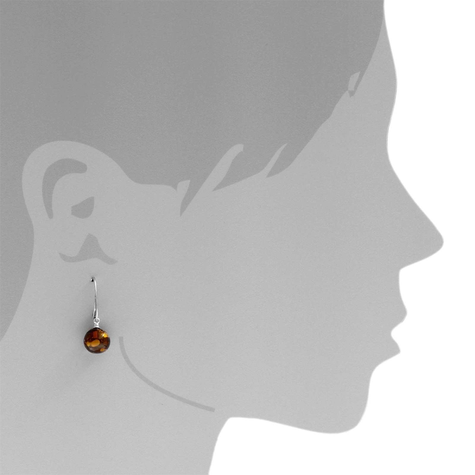 OSTSEE-SCHMUCK Paar Ohrhänger »Ostsee-Schmuck Ohrhänger Klassisch 10 mm«, (2 tlg.)