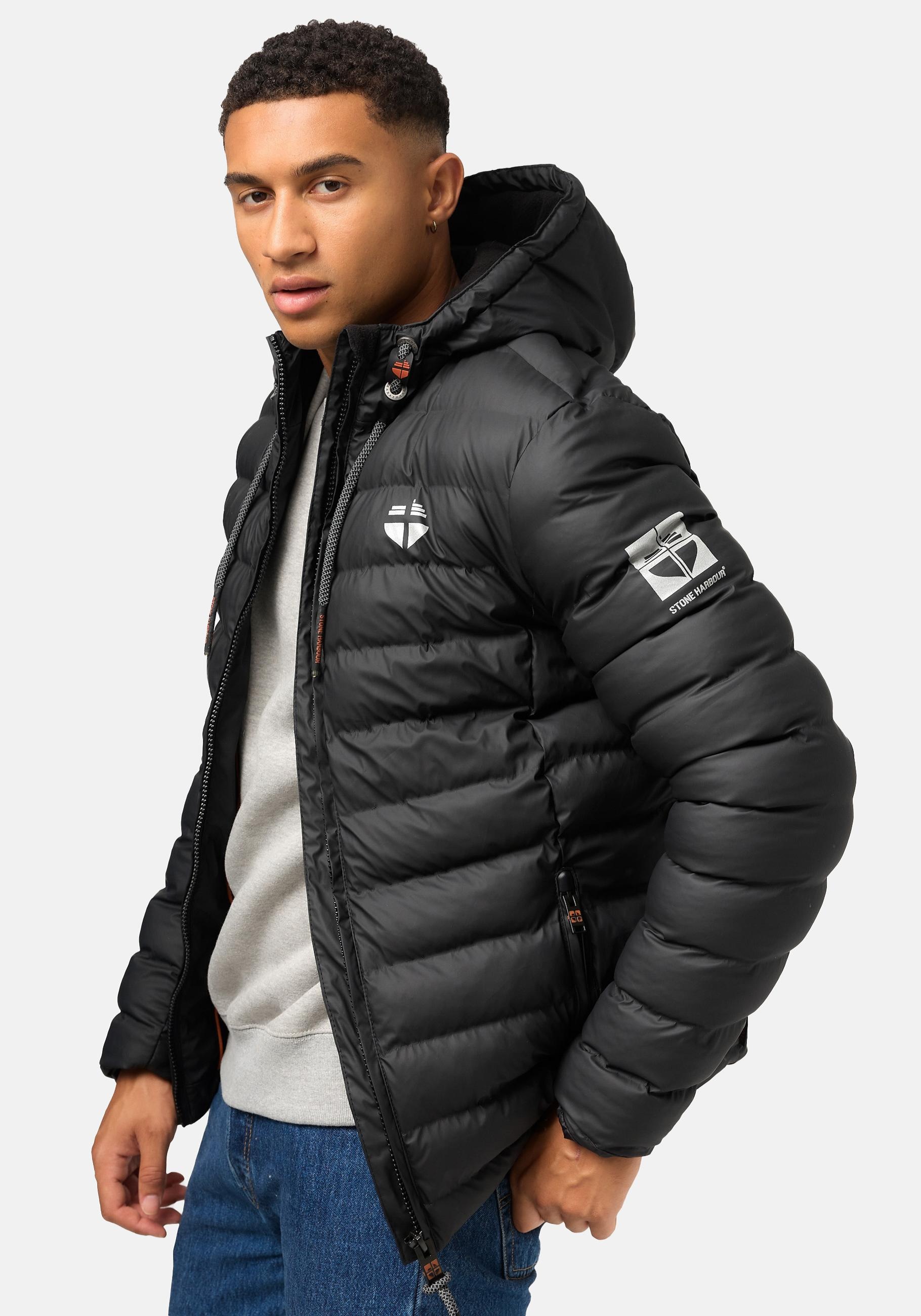 Stone Harbour Winterjacke »Zaharoo«, mit Kapuze, Wasserdichte, gesteppte Regenjacke für den Winter