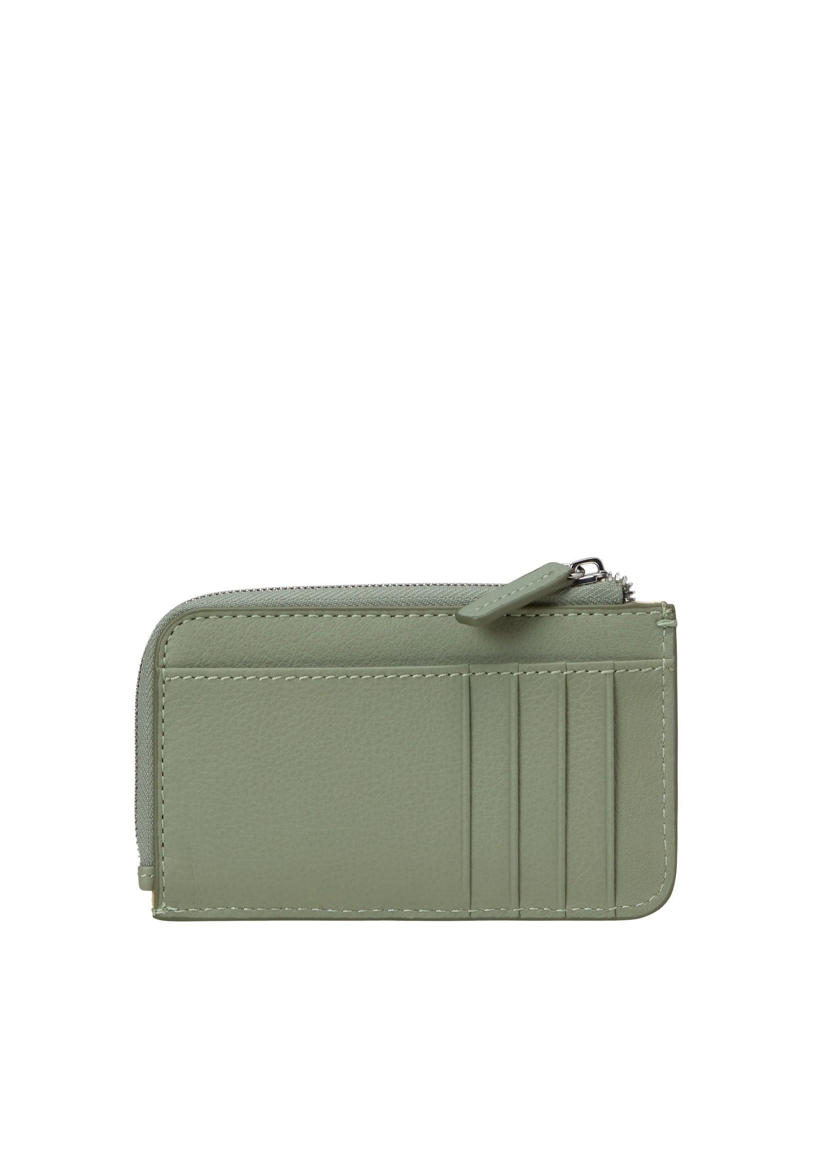 Geldbörse MARC O'POLO "aus edlem Rindleder", Herren, fresh sage, Leder, unifarben, Kleinlederwaren