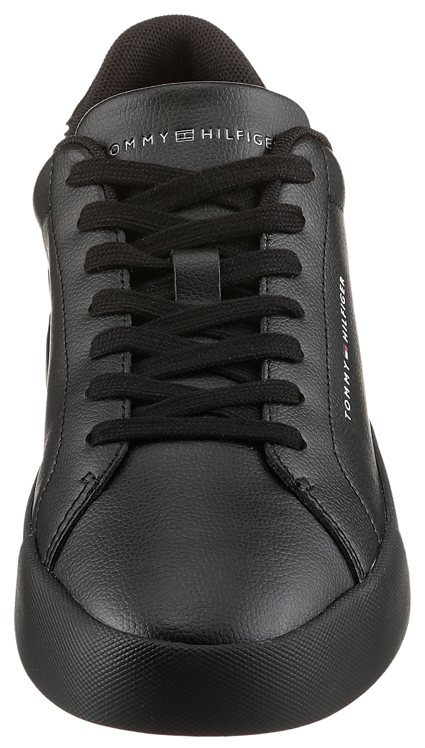 Tommy Hilfiger Sneaker »TH COURT LTH DETAIL ESS«, Freizeitschuh, Halbschuh, Schnürschuh mit seitlichem Logoschriftzug