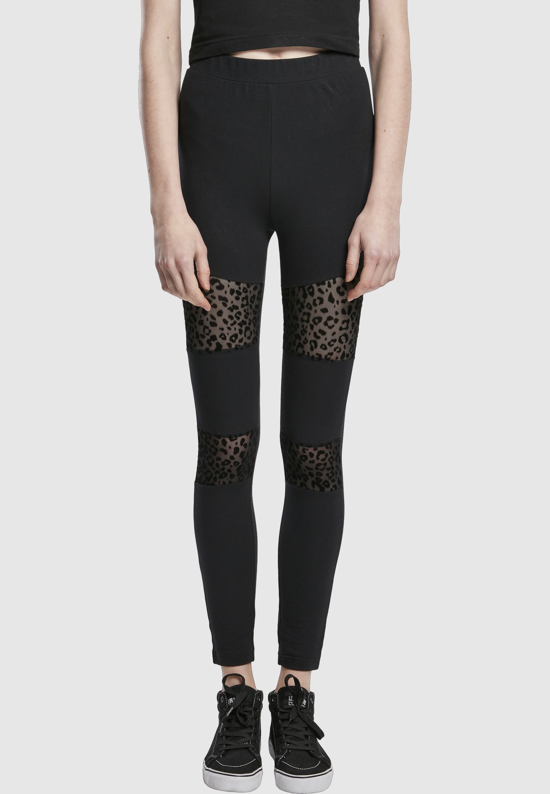 URBAN CLASSICS Leggings »Urban Classics Damen Ladies Flock Lace Inset Leggings«