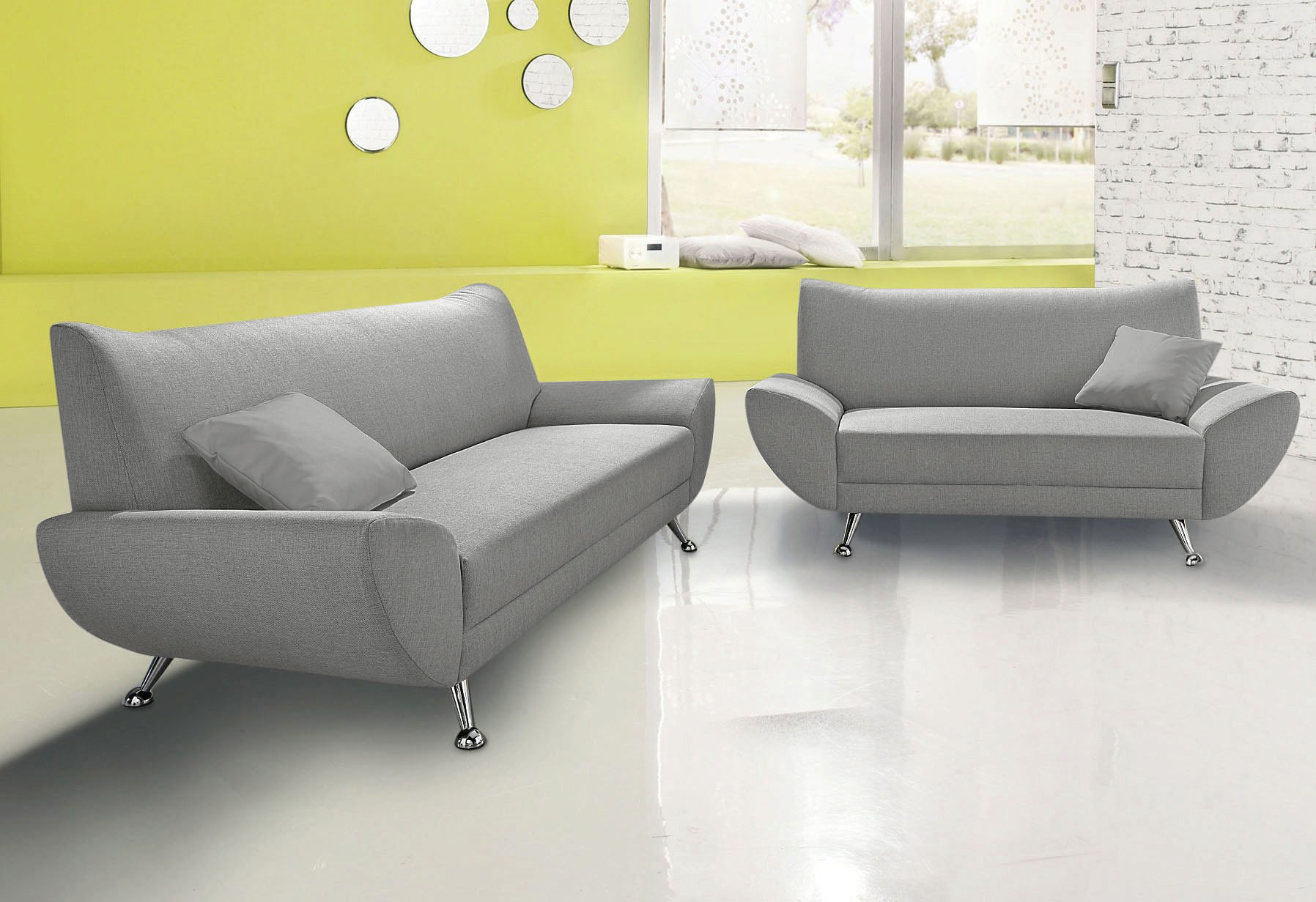 Thumbnail - Home affaire 2-Sitzer "Saltare, elegant und komfortabel, toller Designfuß"