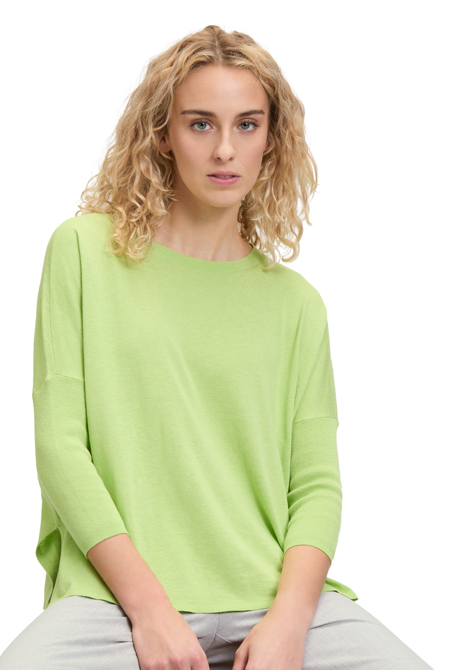 Betty Barclay Strickpullover »Betty Barclay Damen Strickpullover mit 3/4 Arm«, (1 tlg.), Material