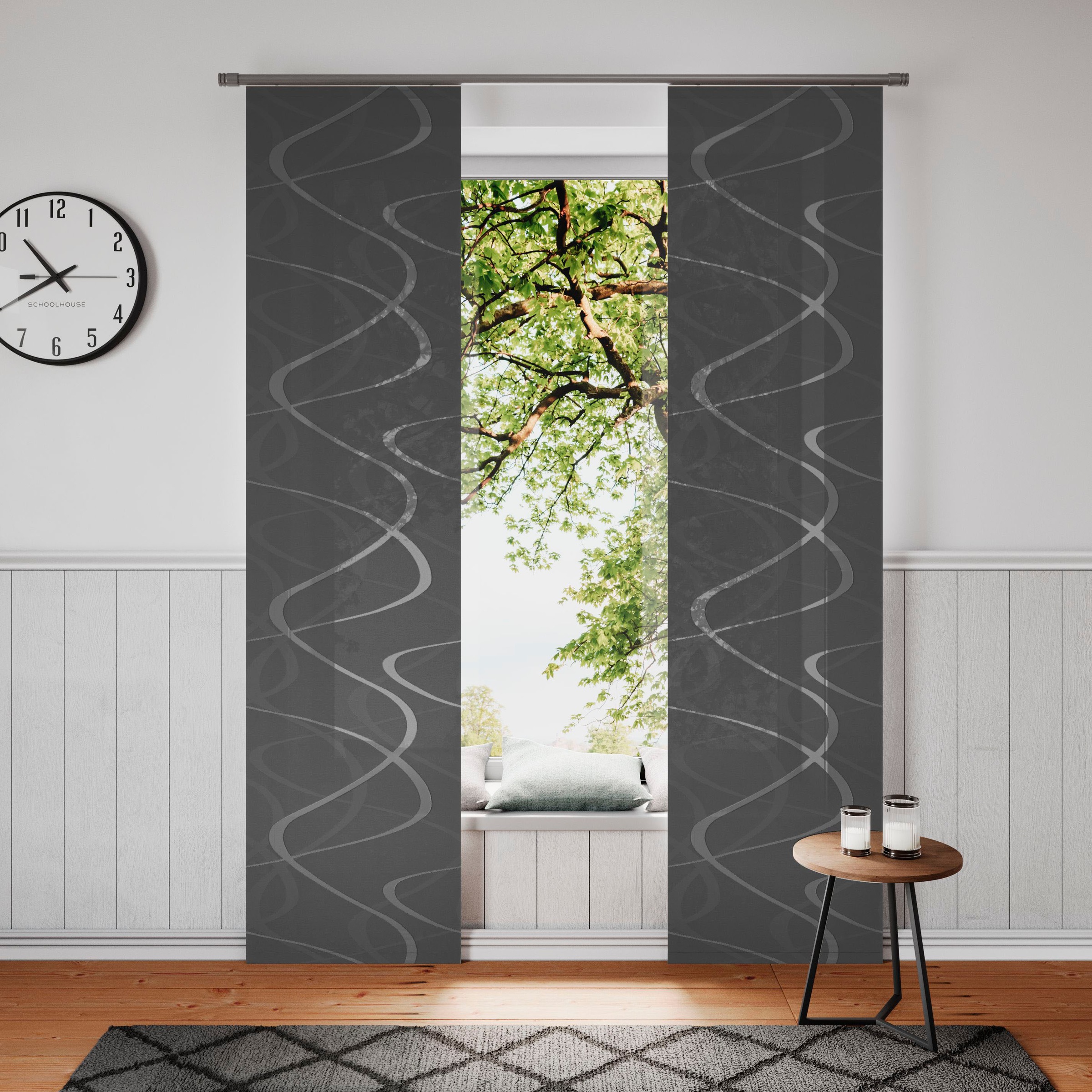 Neutex for you Schiebegardine "Pelotas" Klettband 1 Stk. tlg. inkl. Befesti günstig online kaufen