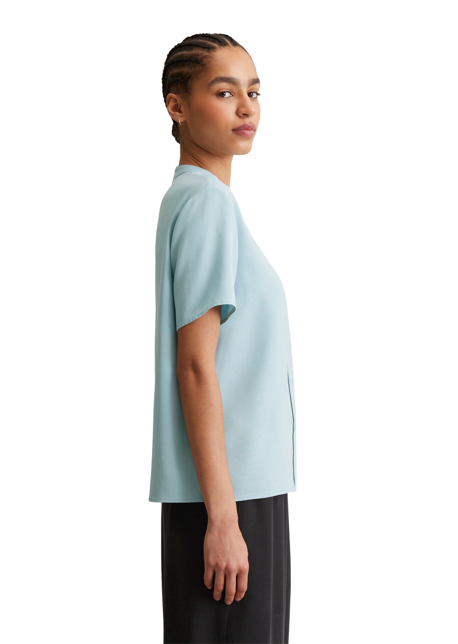 Marc O'Polo DENIM Kurzarmbluse »aus TENCEL™ Lyocell«