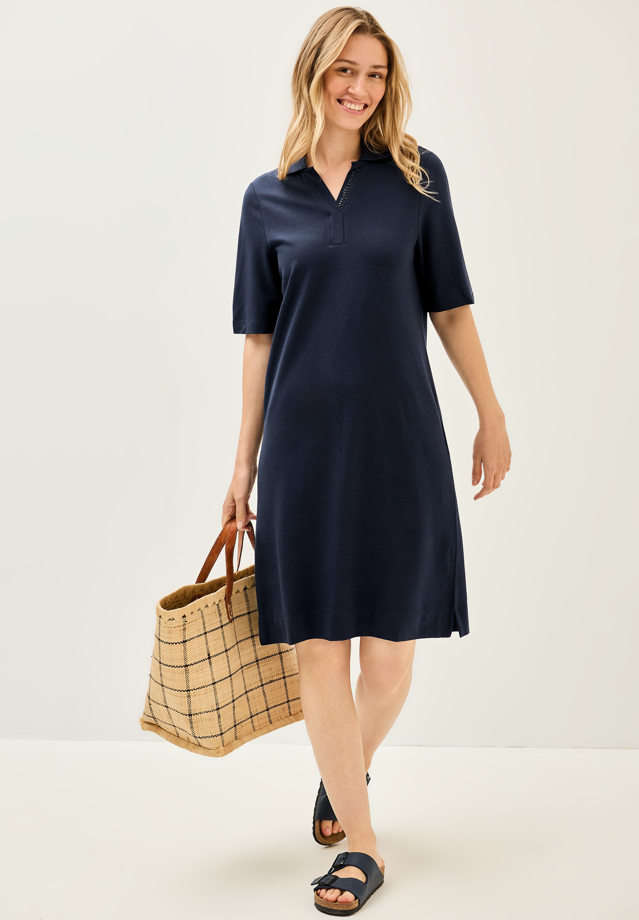 Cecil Polokleid, Sommerkleid mit Schriftzug günstig online kaufen