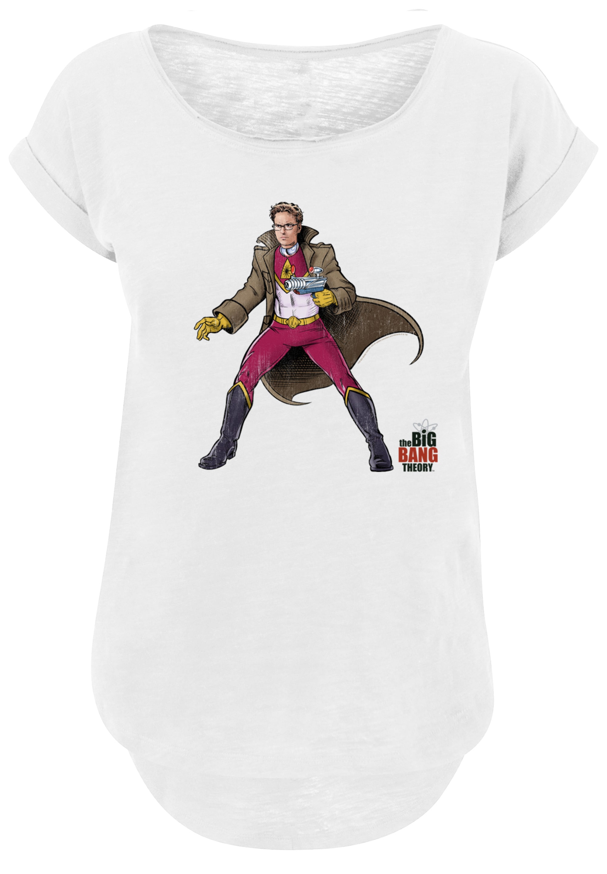 F4NT4STIC T-Shirt "Long Cut Shirt Big Bang Theory Leonard Superhero", Damen günstig online kaufen