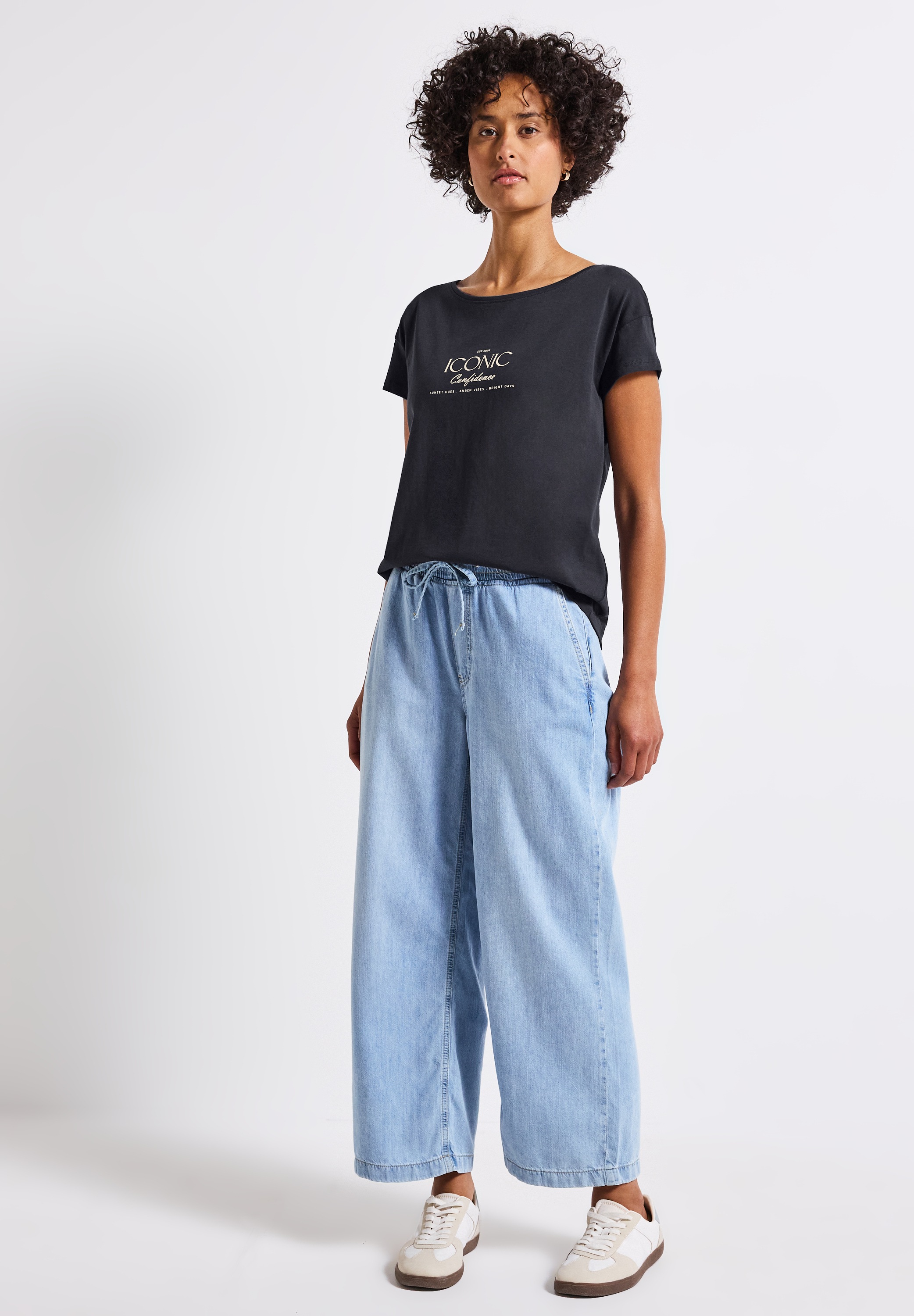 STREET ONE T-Shirt, aus reiner Baumwolle