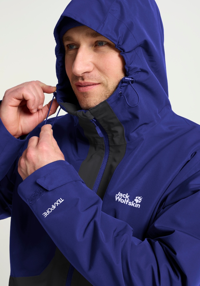 Jack Wolfskin 3-in-1-Funktionsjacke »STONETRAIL 3IN1 JKT M« mit Kapuze 3-in-1 Jacke, wasserdicht, warm und atmungsaktiv