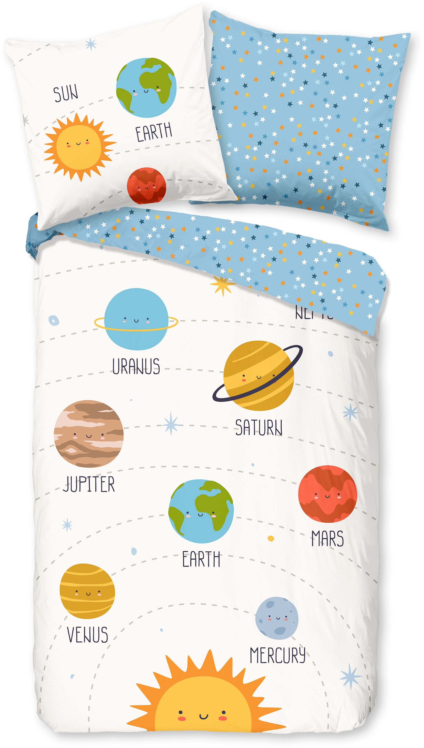 good morning Kinderbettwäsche "Astraa" 2 Stk. tlg. Baumwolle, Renforcé, Wen günstig online kaufen