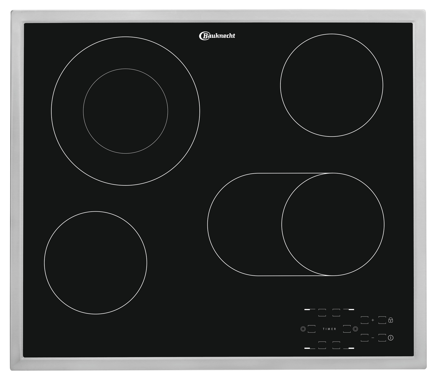 BAUKNECHT Elektro-Herd-Set »BAKO 760 Steam BL«, mit 1-fach-Teleskopauszug, (Set, 2 St.), GentleSteam - für ein saftiges Inneres und ein knuspriges Äußeres