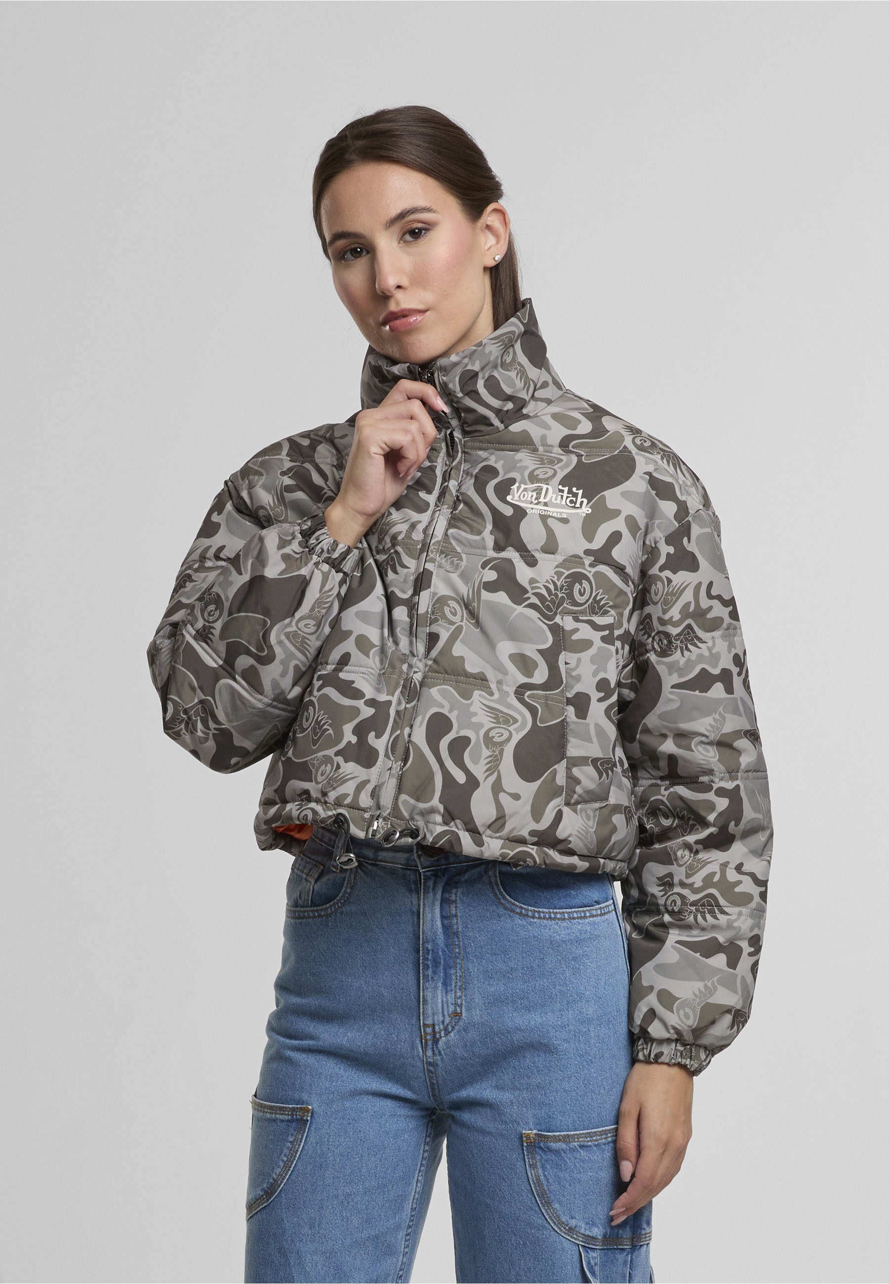 Von Dutch Winterjacke »Von Dutch NURI OUTERWEAR« 1 Stk. tlg. ohne Kapuze