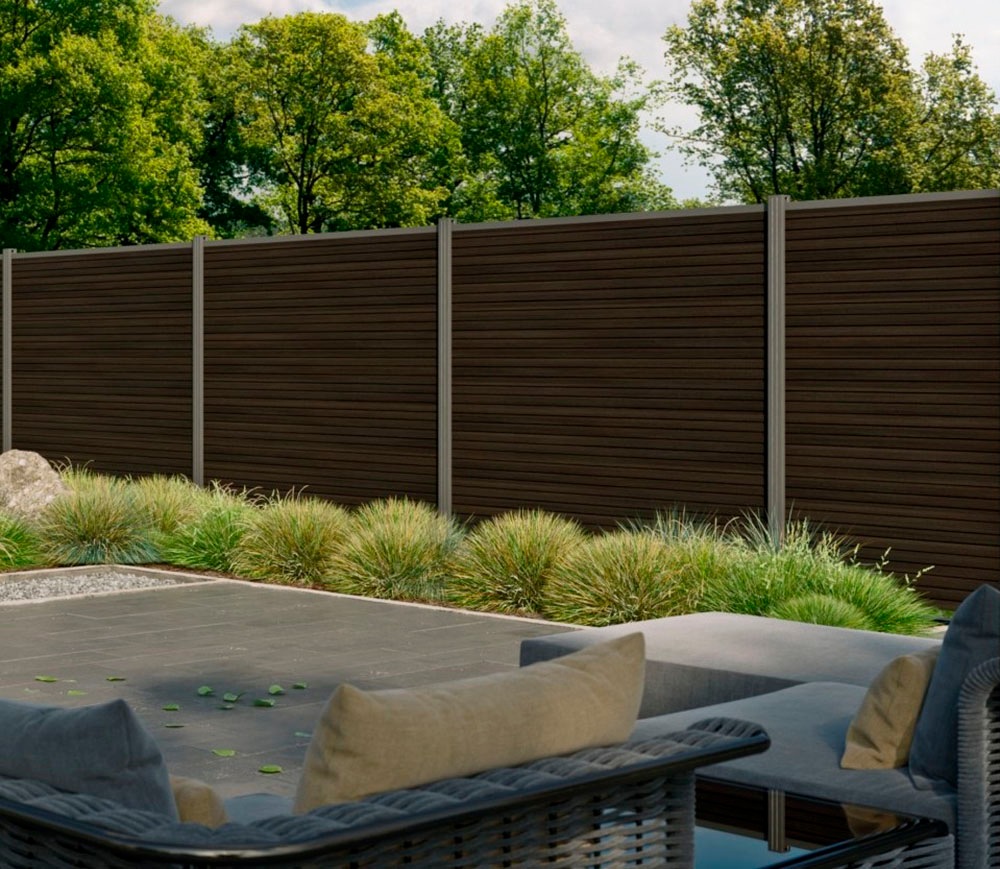 Tetzner & Jentzsch Sichtschutzelement »WARREN 2« pflegeleicht, coextrudierte Oberfläche, Design-Oberfläche