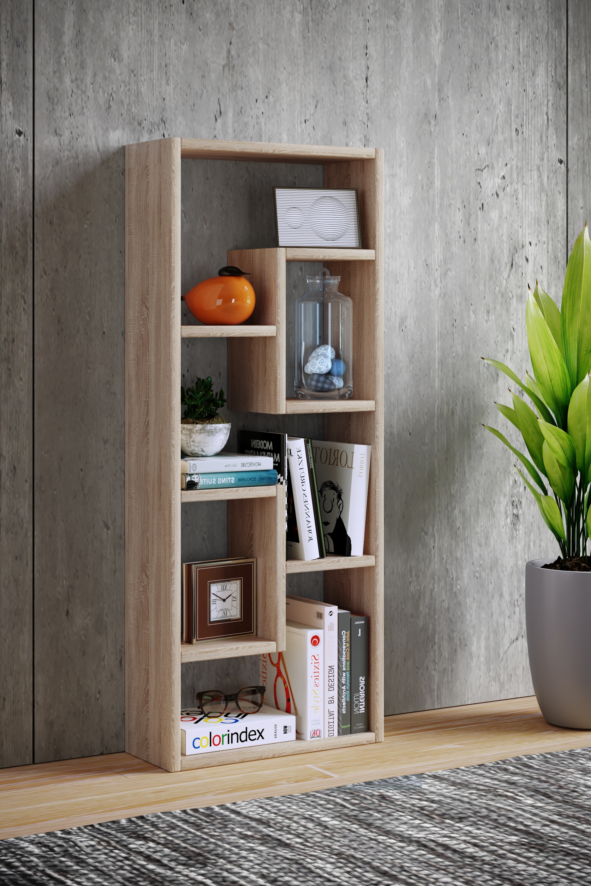 VCM Standregal »Holz Stand Regal Raumteiler Bücher Standregal Vilo«