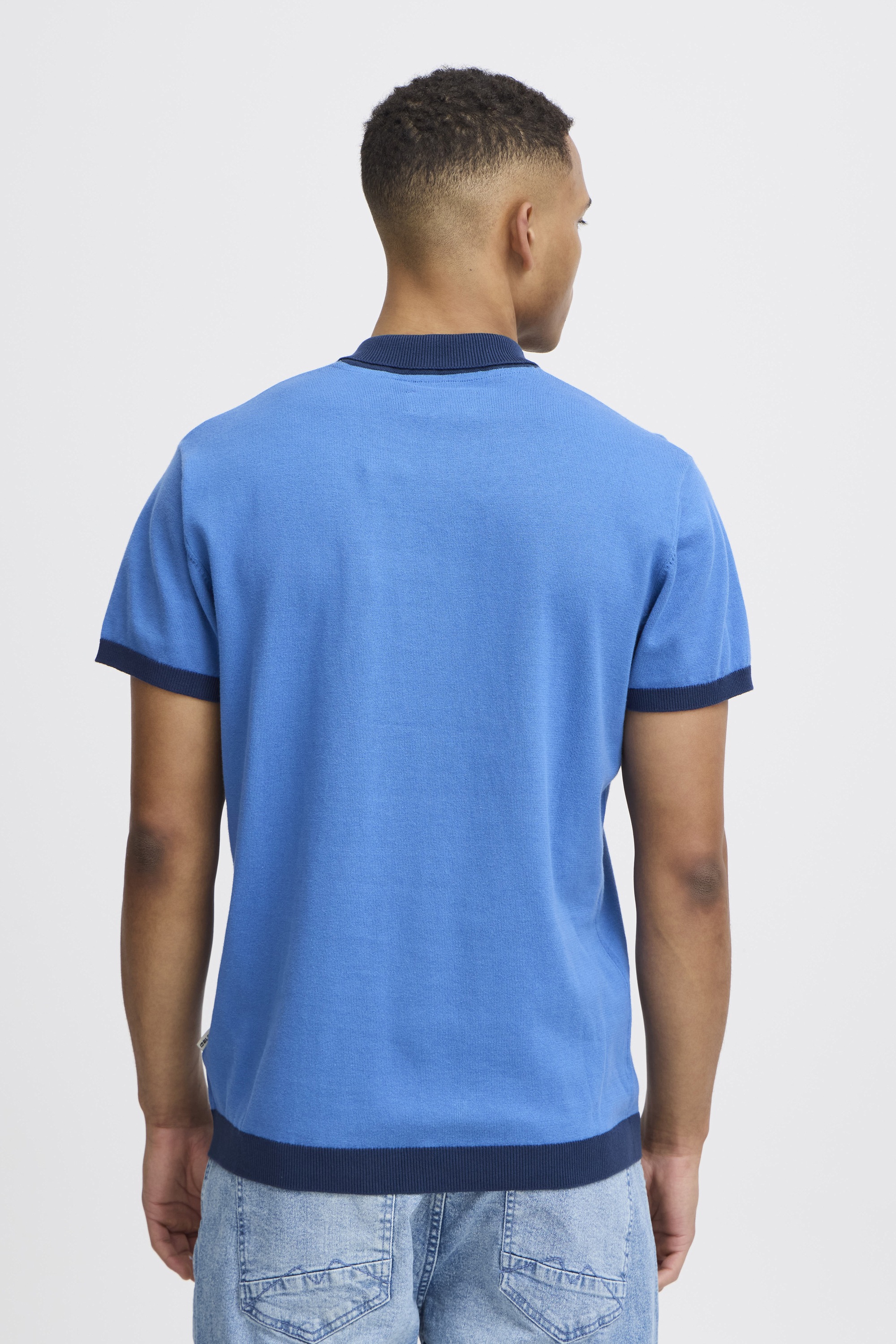 Poloshirt BLEND "Poloshirt BHPolo", Herren, Gr. M, blau (marineblaus), Obermaterial: 100% Baumwolle CO., Shirts 3